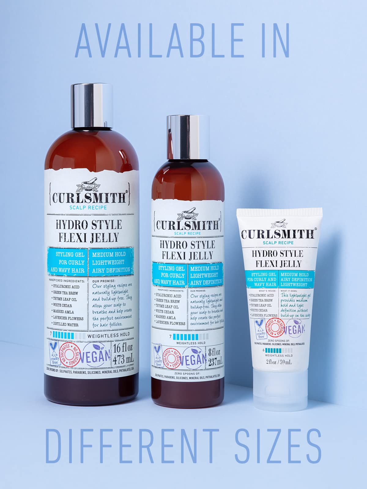Foto 5 | Gel Curlsmith Hydro Style Flexi-Jelly Vegano para Cabello Ondulado 473 ml - Venta Internacional