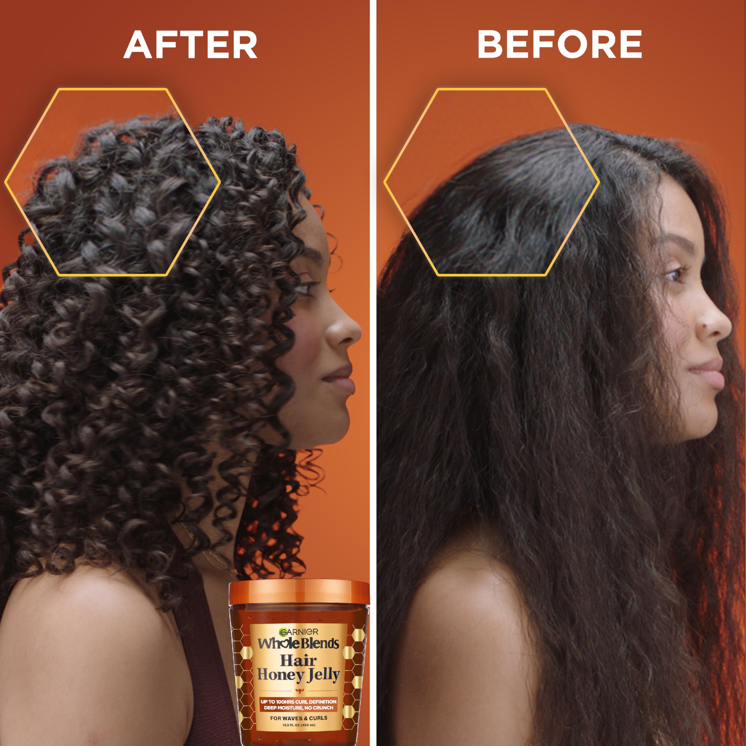 Foto 4 pulgar | Gel Para El Cabello Garnier Whole Blends Hair Honey Jelly, 400 Ml, Paquete De 2 - Venta Internacional.