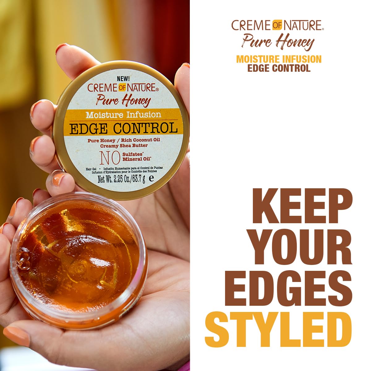 Foto 5 pulgar | Infusión Hidratante Edge Control Creme Of Nature, 66 Ml - Venta Internacional.