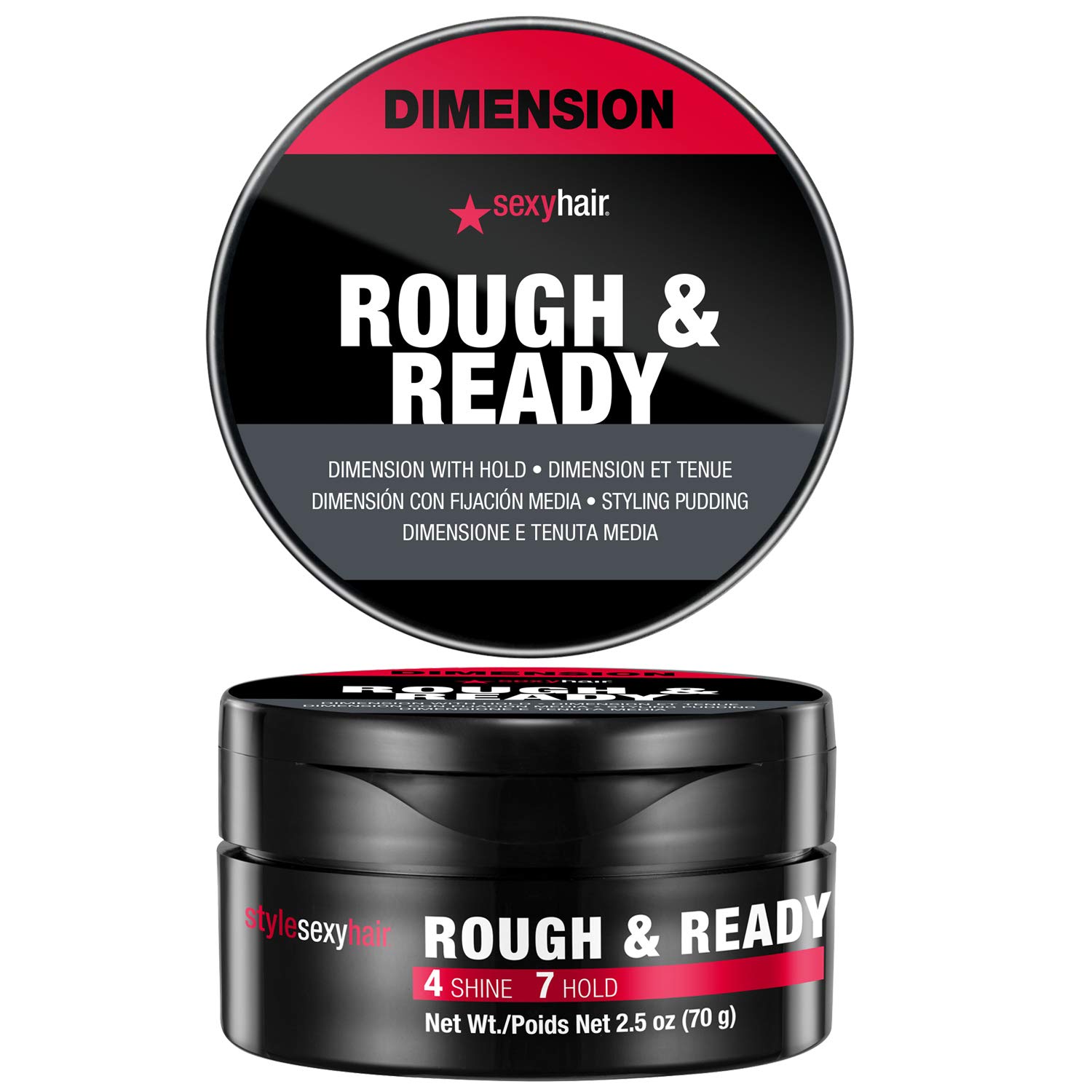 Foto 2 pulgar | Masilla Para Peinar Sexy Hair Style Rough & Ready Dimension 75 Ml - Venta Internacional.