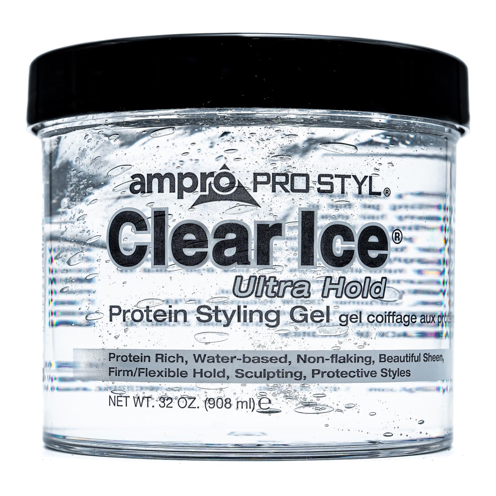 Gel Para Peinar Ampro Pro Styl Clear Ice 946 Ml, Vegano, 32 Oz - Venta Internacional. $483
