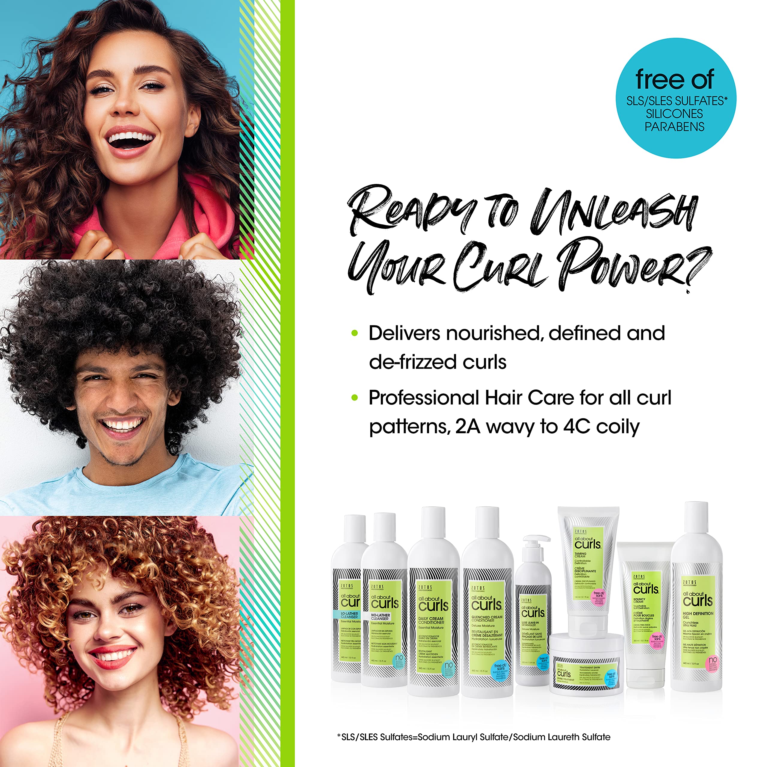 Foto 6 pulgar | Crema De Peinado All About Curls Bouncy, Vegana, Sin Sulfatos, 300 Ml - Venta Internacional.