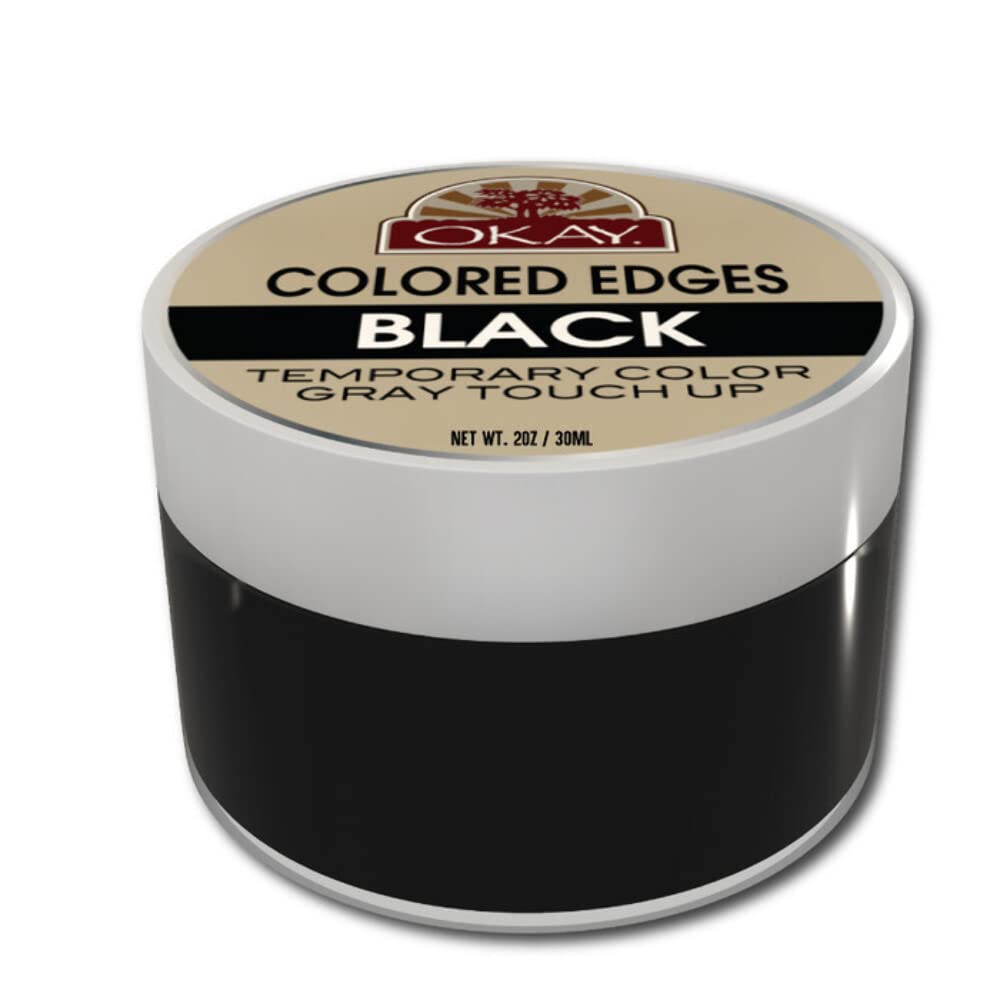 Color De Pelo Touch Up Okay Colored Edges, Color Negro, 59 Ml - Venta Internacional.