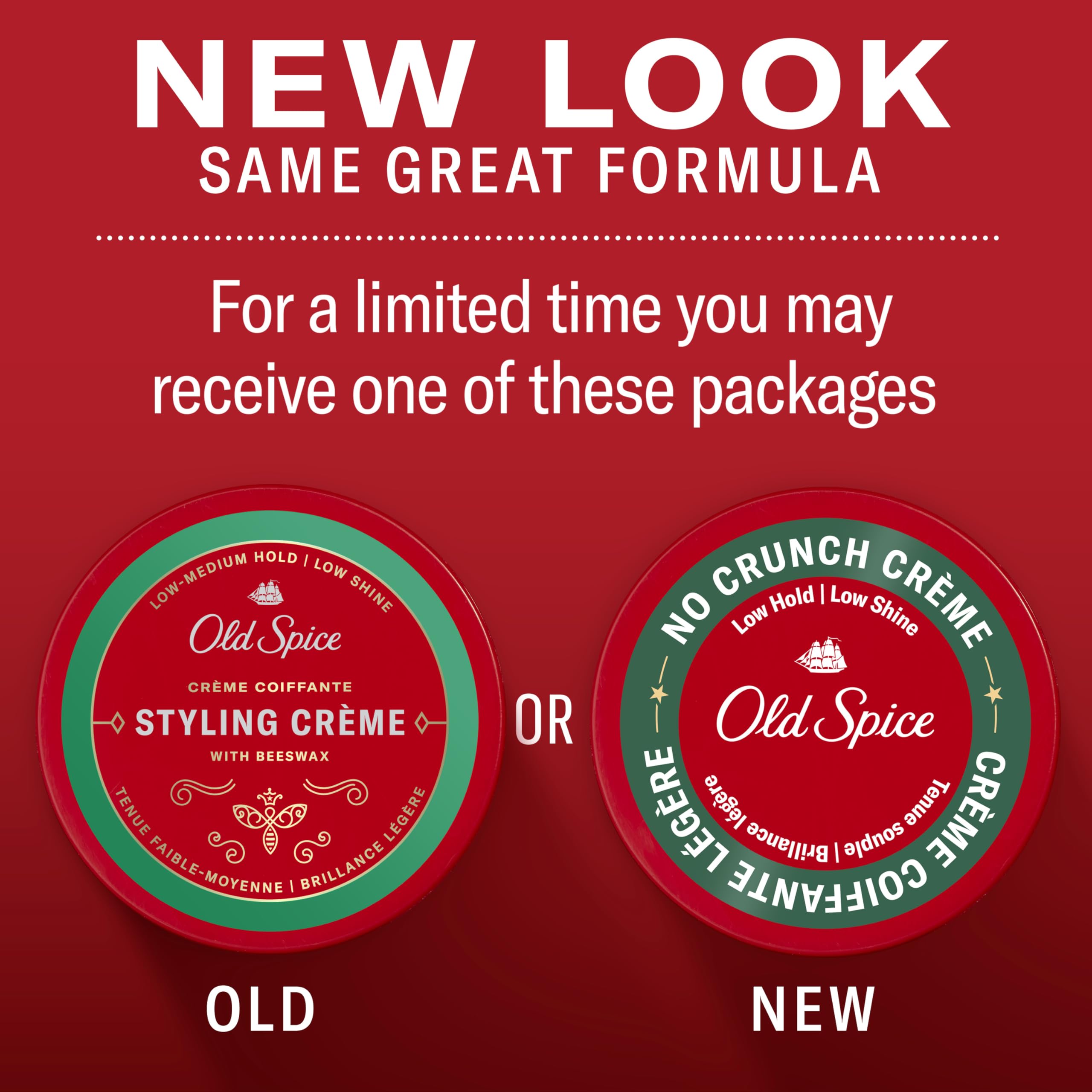 Foto 3 pulgar | Crema Para Peinar Old Spice No Crunch Low Hold, 65 Ml, Para Hombres - Venta Internacional.