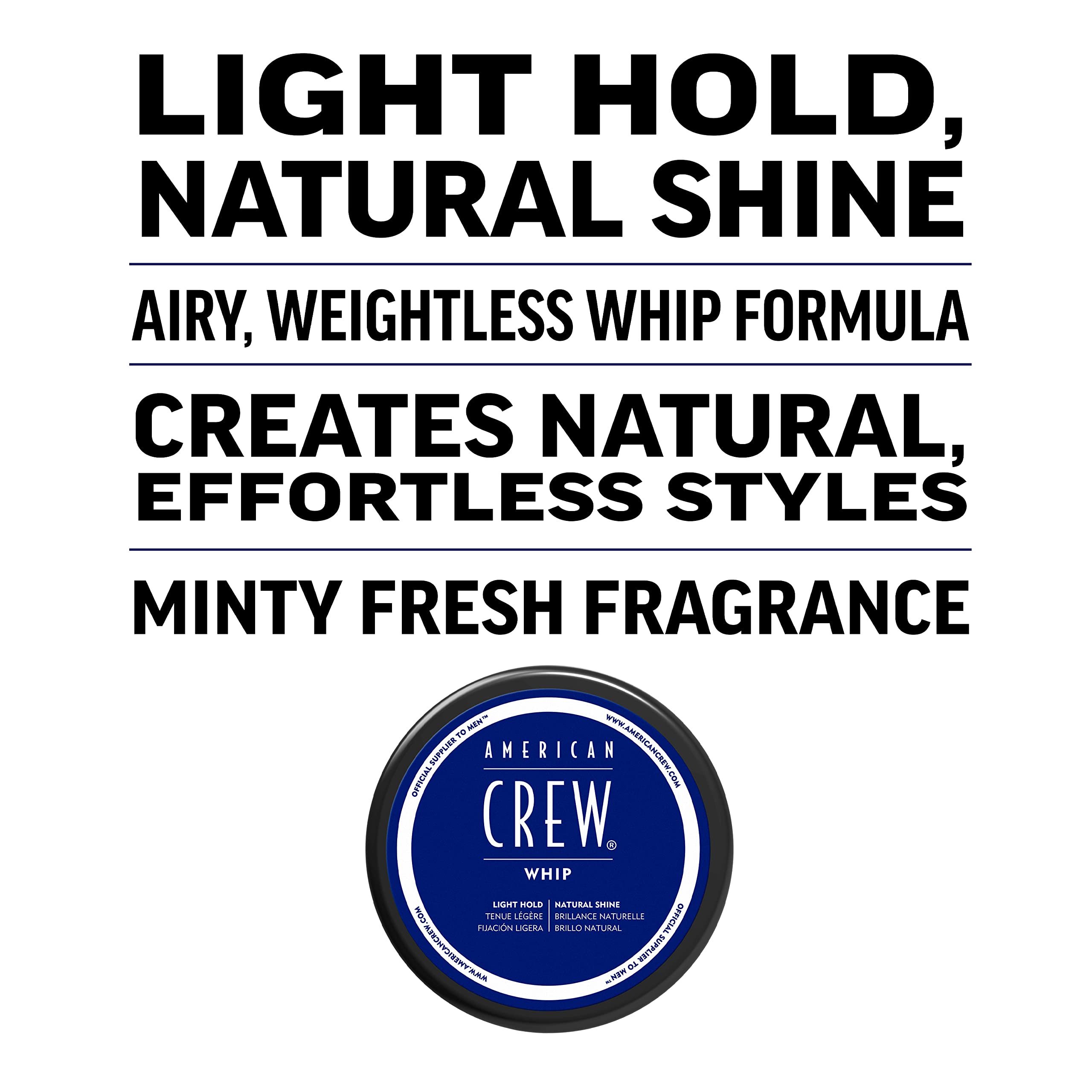Foto 5 pulgar | Crema De Peinado American Crew Whip Light Hold 90 Ml Para Hombre - Venta Internacional.