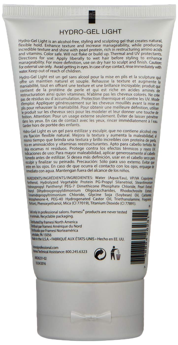 Foto 3 pulgar | Gel Capilar Framesi By Pearl Hydro Gel Light, 150 Ml, Tratado Con Color - Venta Internacional.