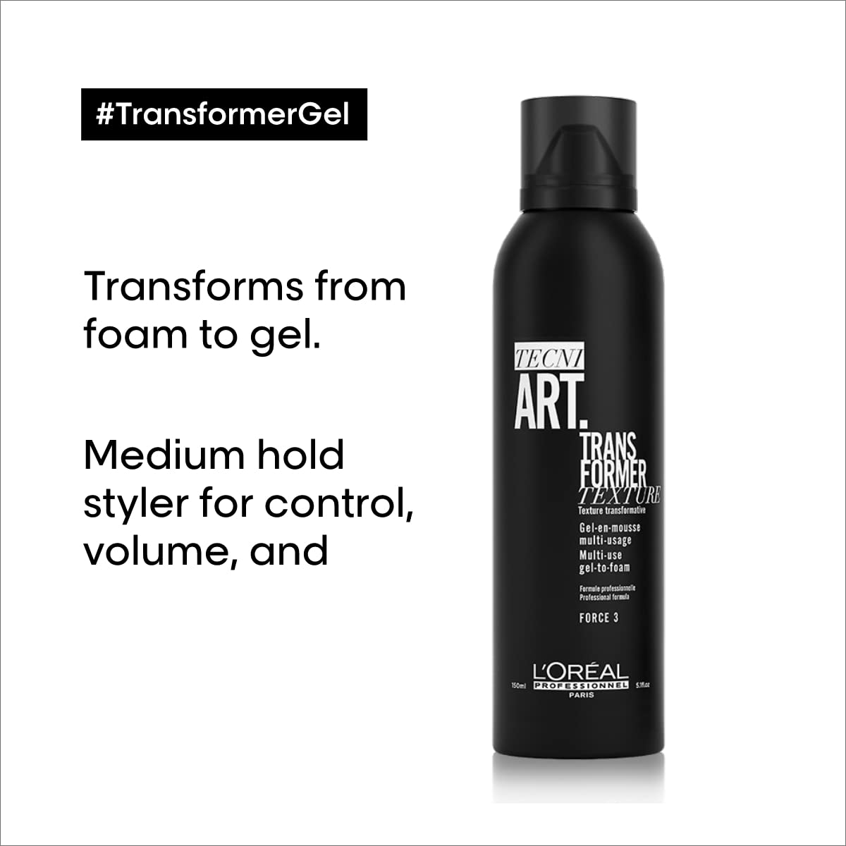 Foto 2 | Gel Transformer L'oreal Professionnel Añade Volumen Y Protección Contra El Calor - Venta Internacional.