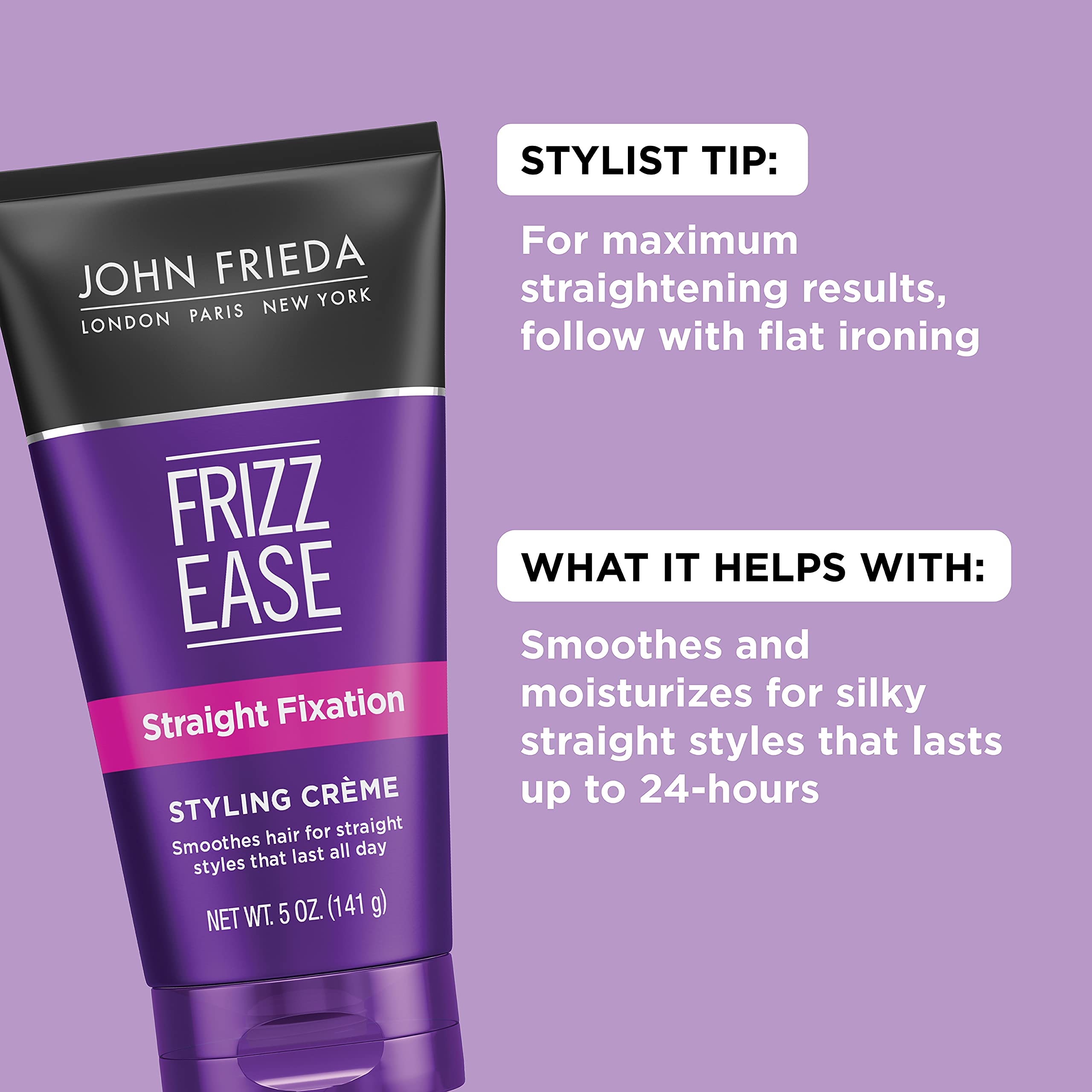 Foto 4 pulgar | Crema De Peinado John Frieda Frizz-ease Straight Fixation 150 Ml X2 - Venta Internacional.