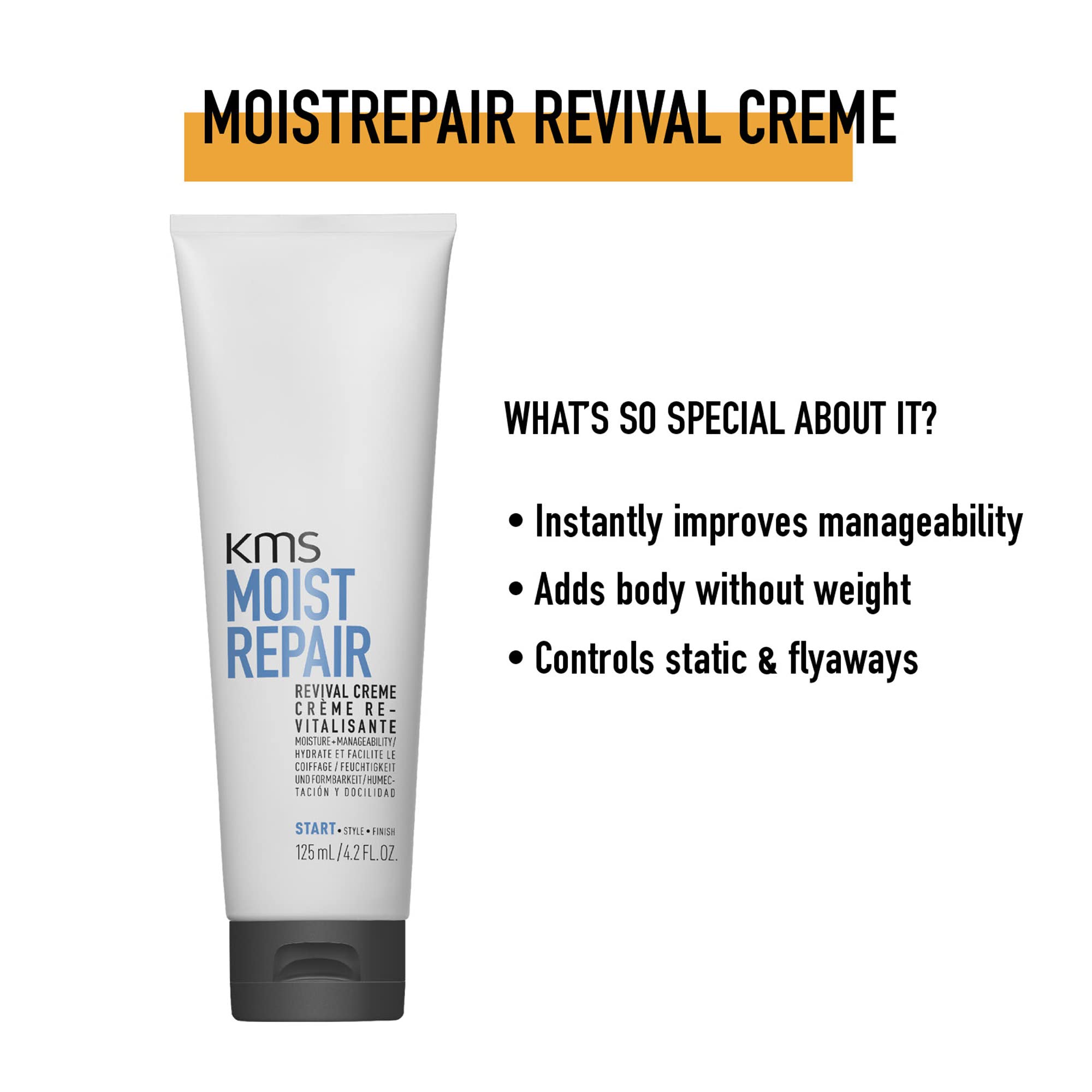 Foto 4 pulgar | Crema Revival Kms Moistrepair Para Hidratación Y Manejabilidad, 125 Ml - Venta Internacional.