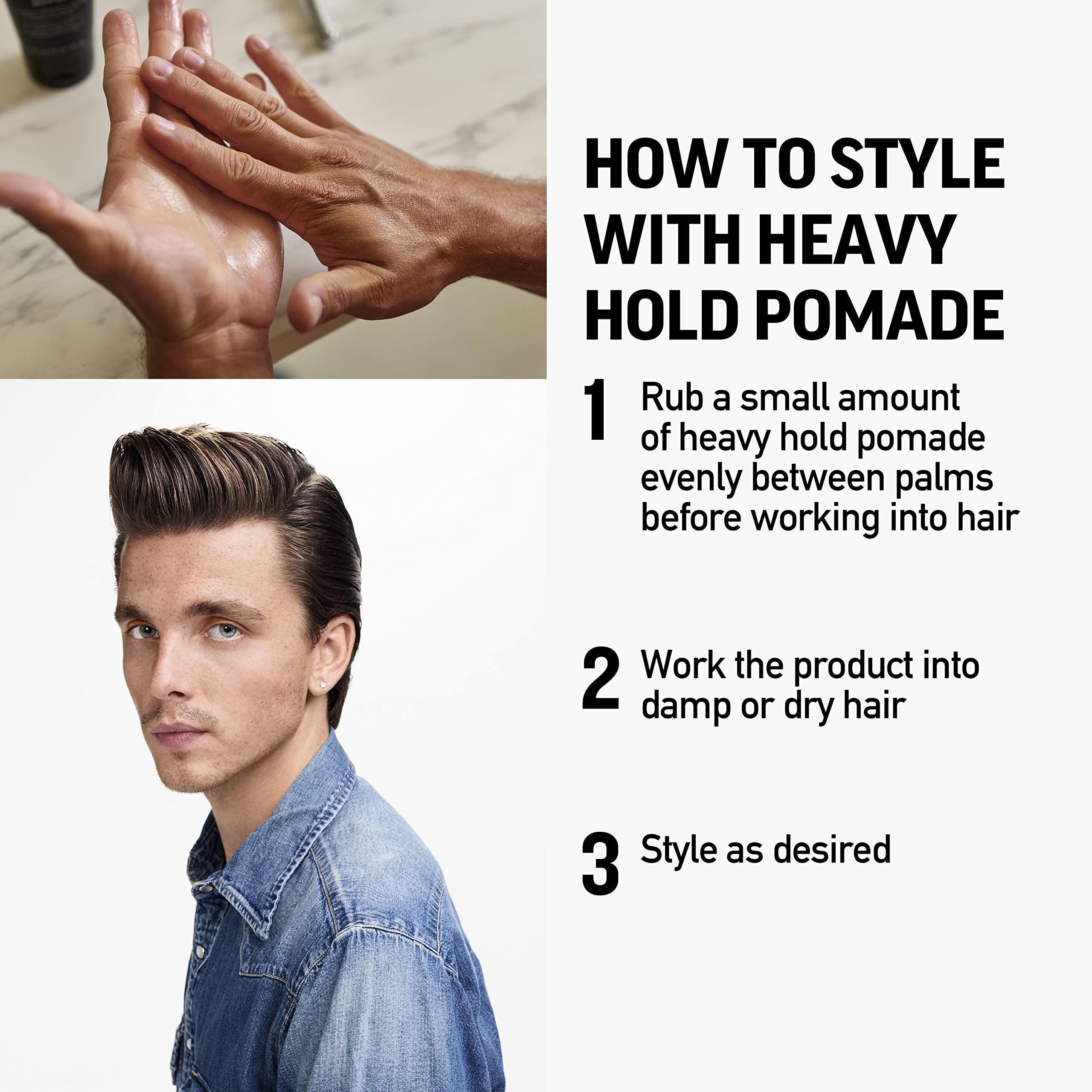 Foto 7 pulgar | Pomada Para El Cabello American Crew Heavy Hold & High Shine 90 Ml - Venta Internacional.