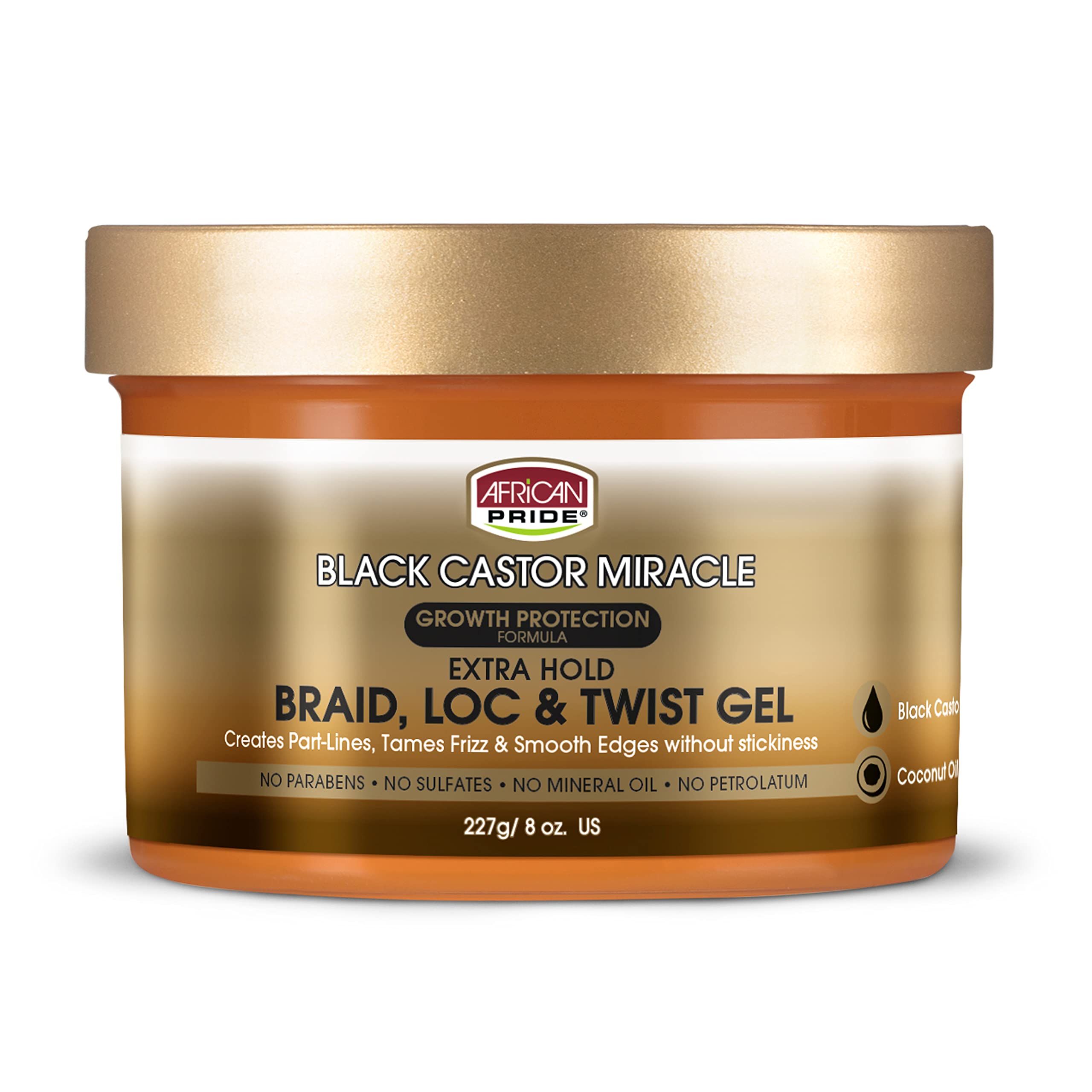 Gel Para El Cabello African Pride Black Castor Miracle Extra Hold - Venta Internacional.