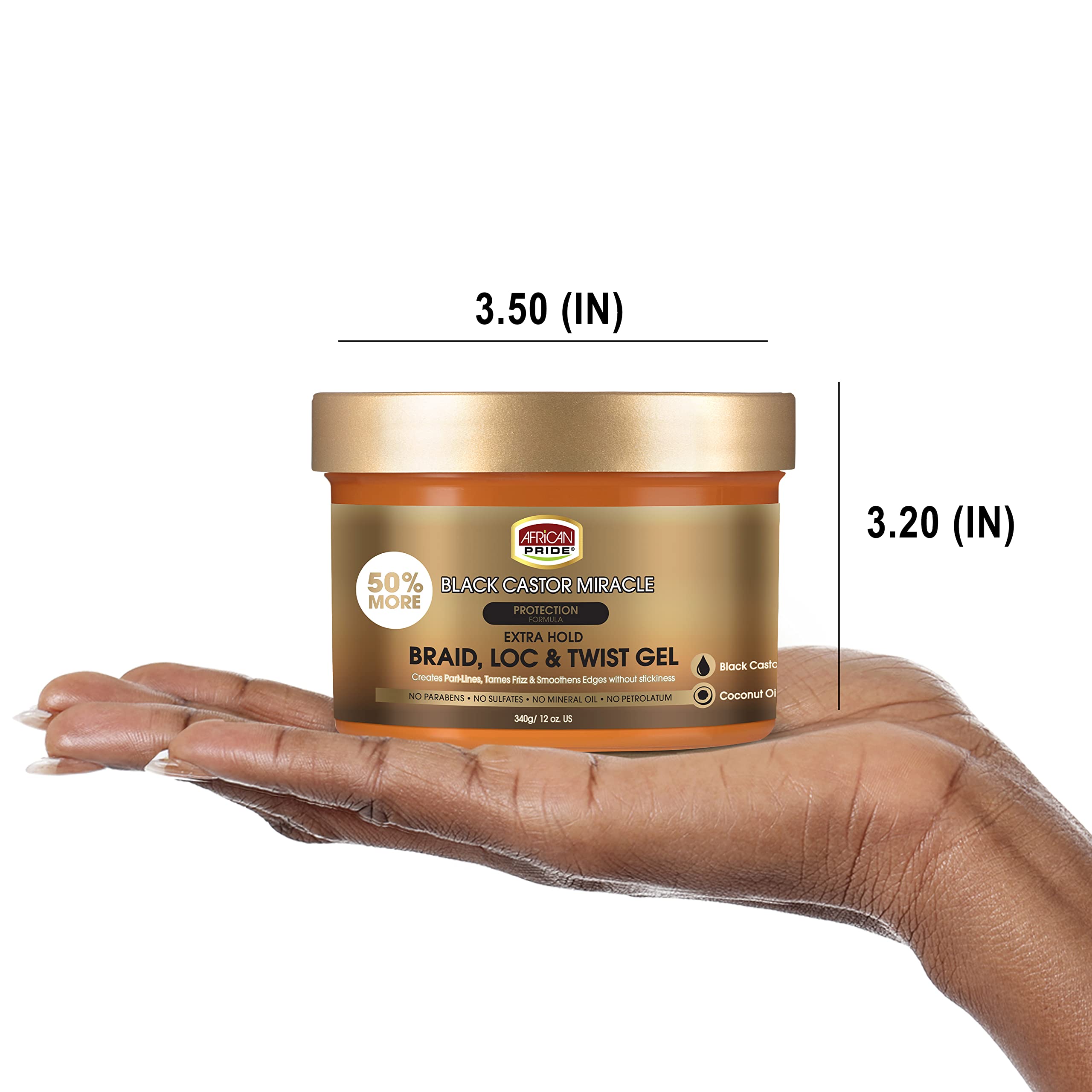 Foto 6 pulgar | Gel Para El Cabello African Pride Black Castor Miracle Extra Hold 355 Ml - Venta Internacional.