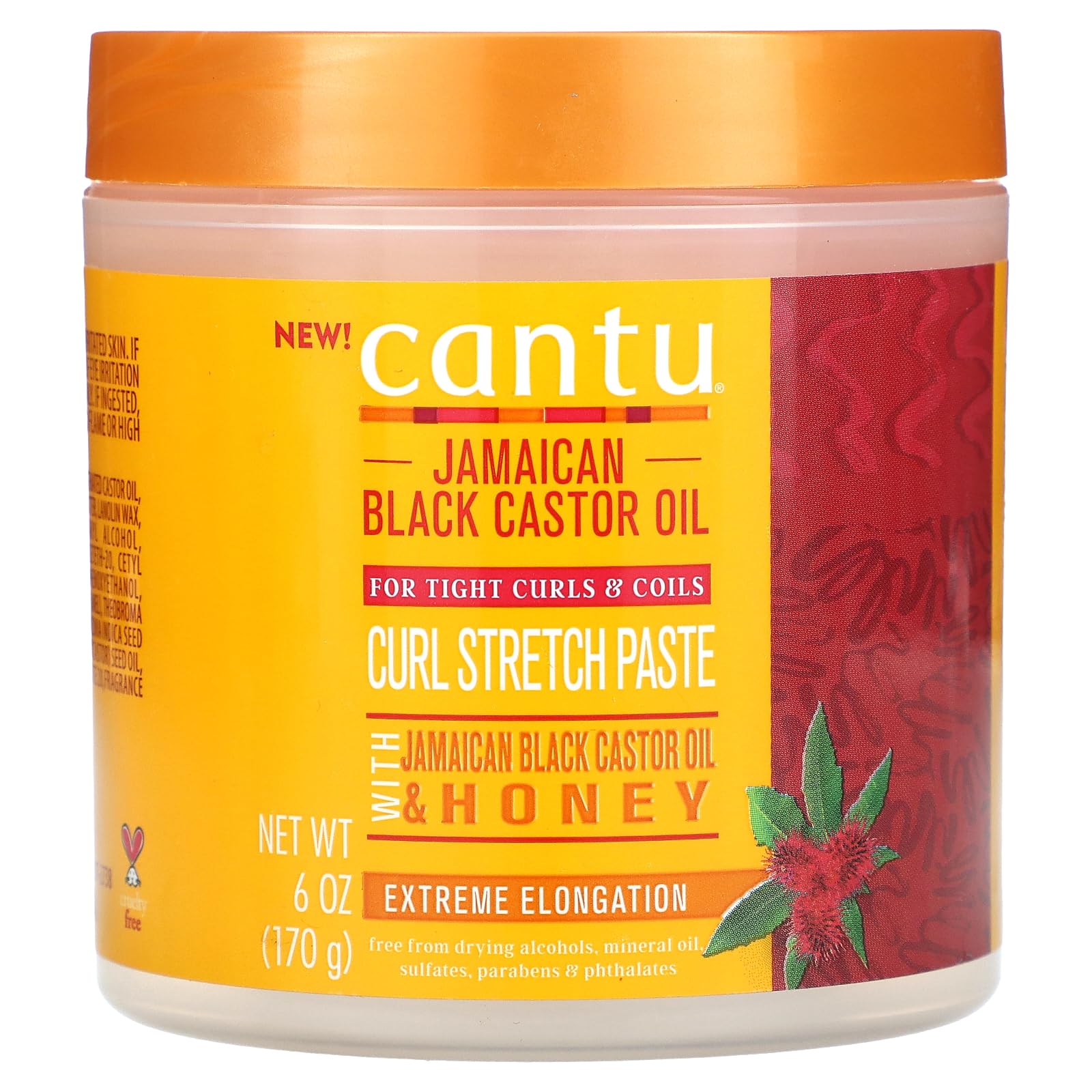 Foto 2 pulgar | Curl Stretch Paste Cantu Jamaican Black Castrol Oil 180 Ml - Venta Internacional.