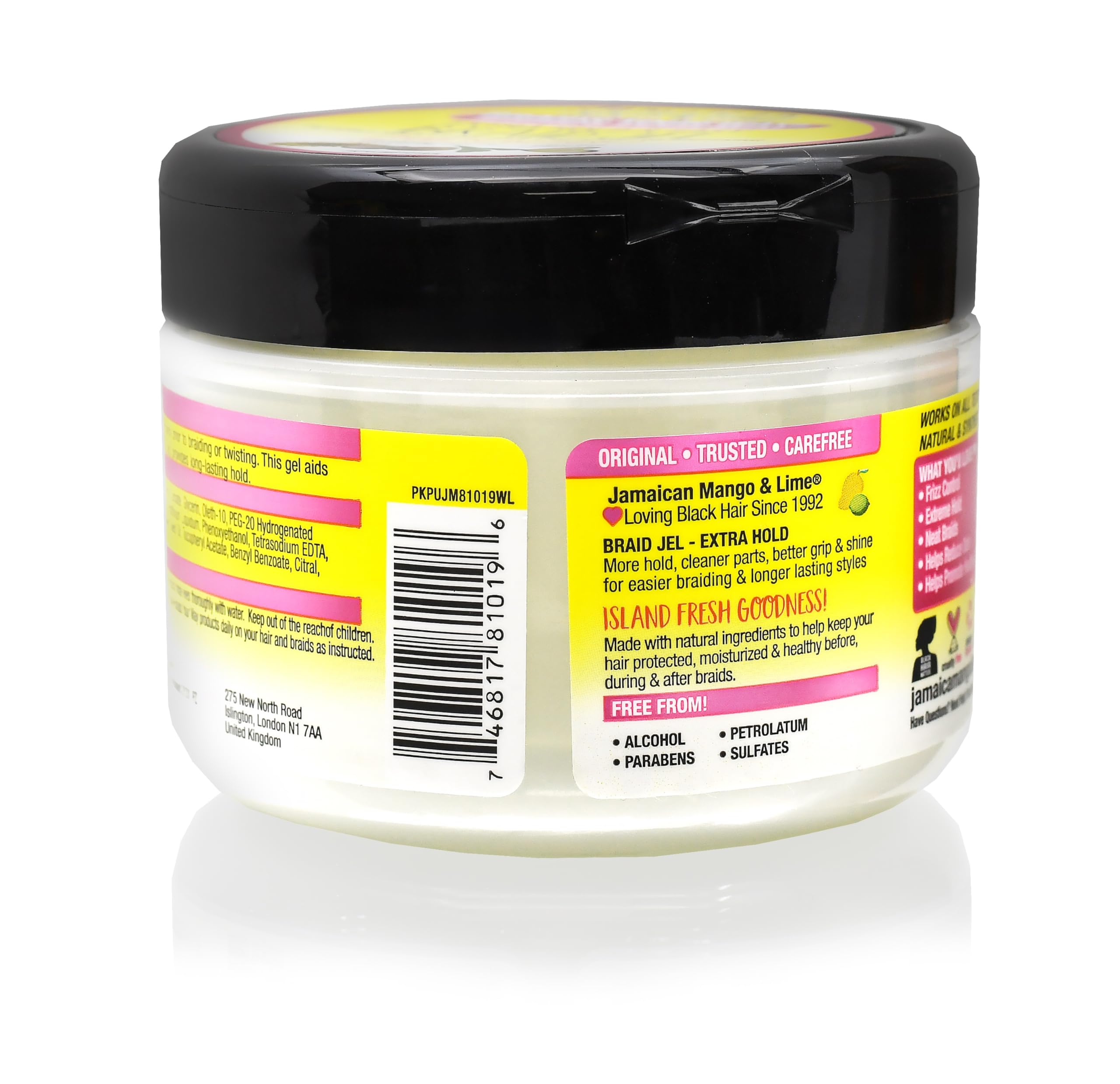 Foto 4 pulgar | Gel Jamaicano De Mango Y Lima Jml Extra Hold & Easy Braid 240 Ml - Venta Internacional.