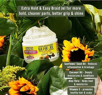 Foto 7 | Gel Jamaicano De Mango Y Lima Jml Extra Hold & Easy Braid 240 Ml - Venta Internacional.