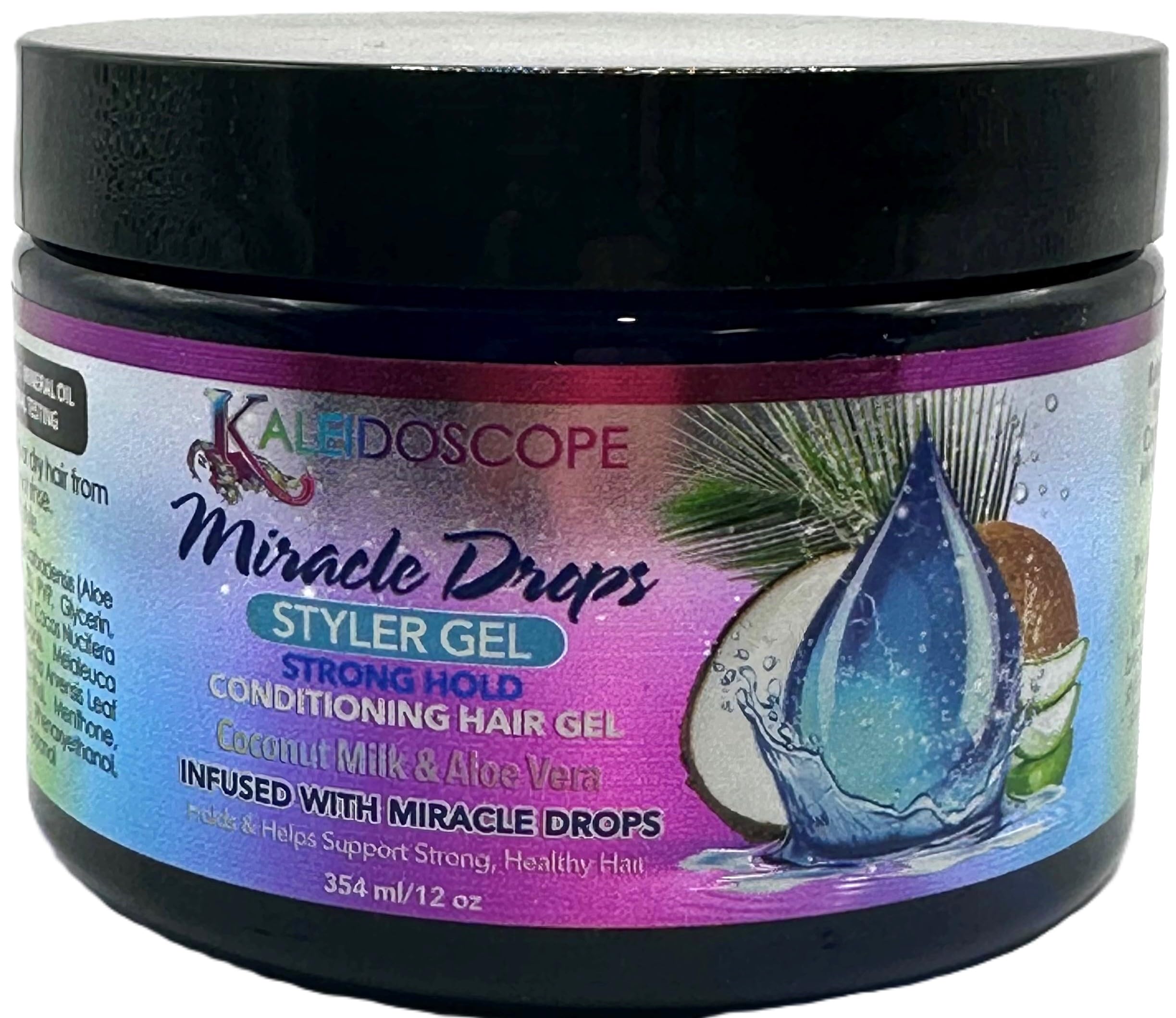 Foto 2 pulgar | Gel De Peinado Kaleidoscope Miracle Drops Strong Hold 355 Ml - Venta Internacional.