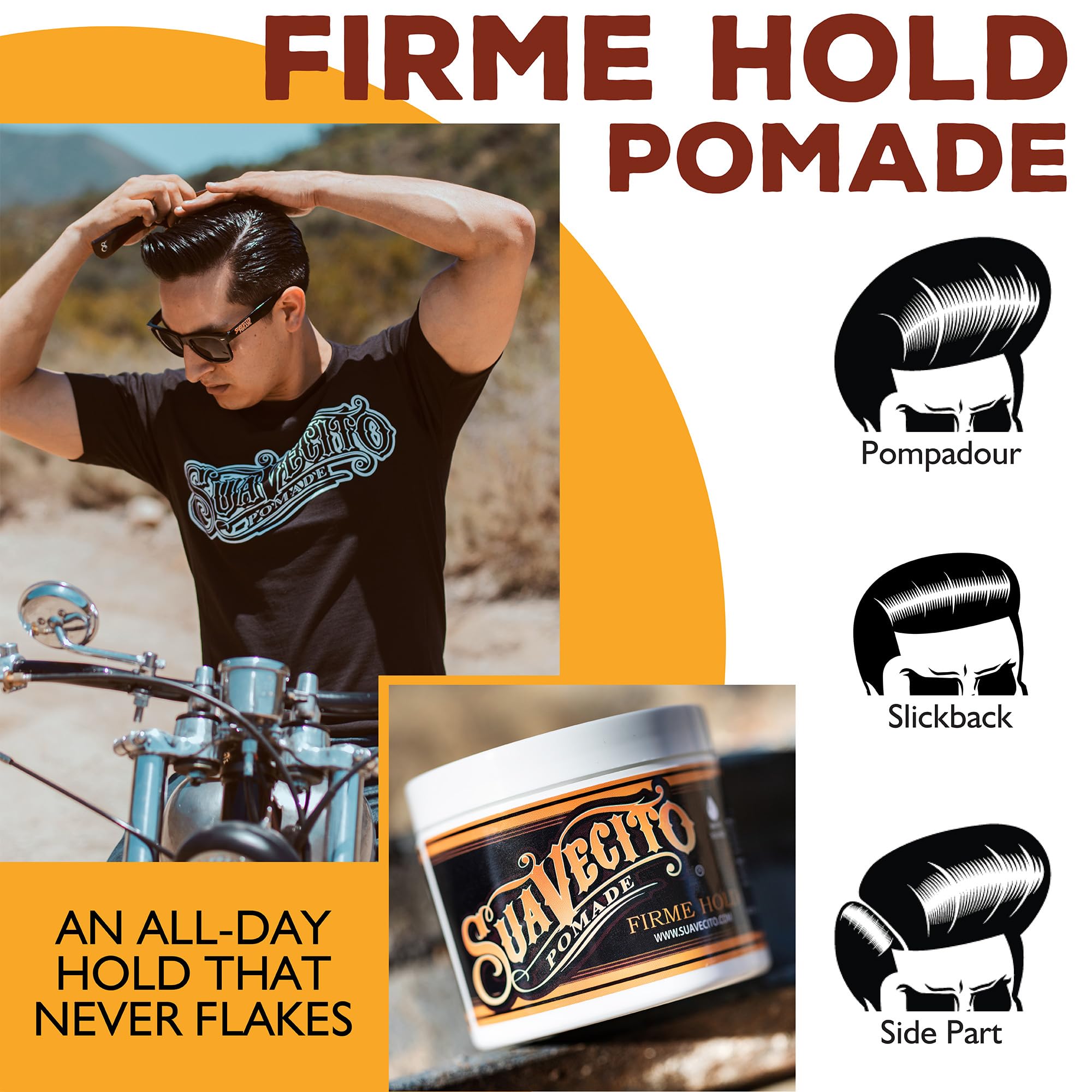 Foto 7 pulgar | Pomada Para El Cabello Suavecito Pomade Firme (strong) Hold 118 Ml - Venta Internacional.