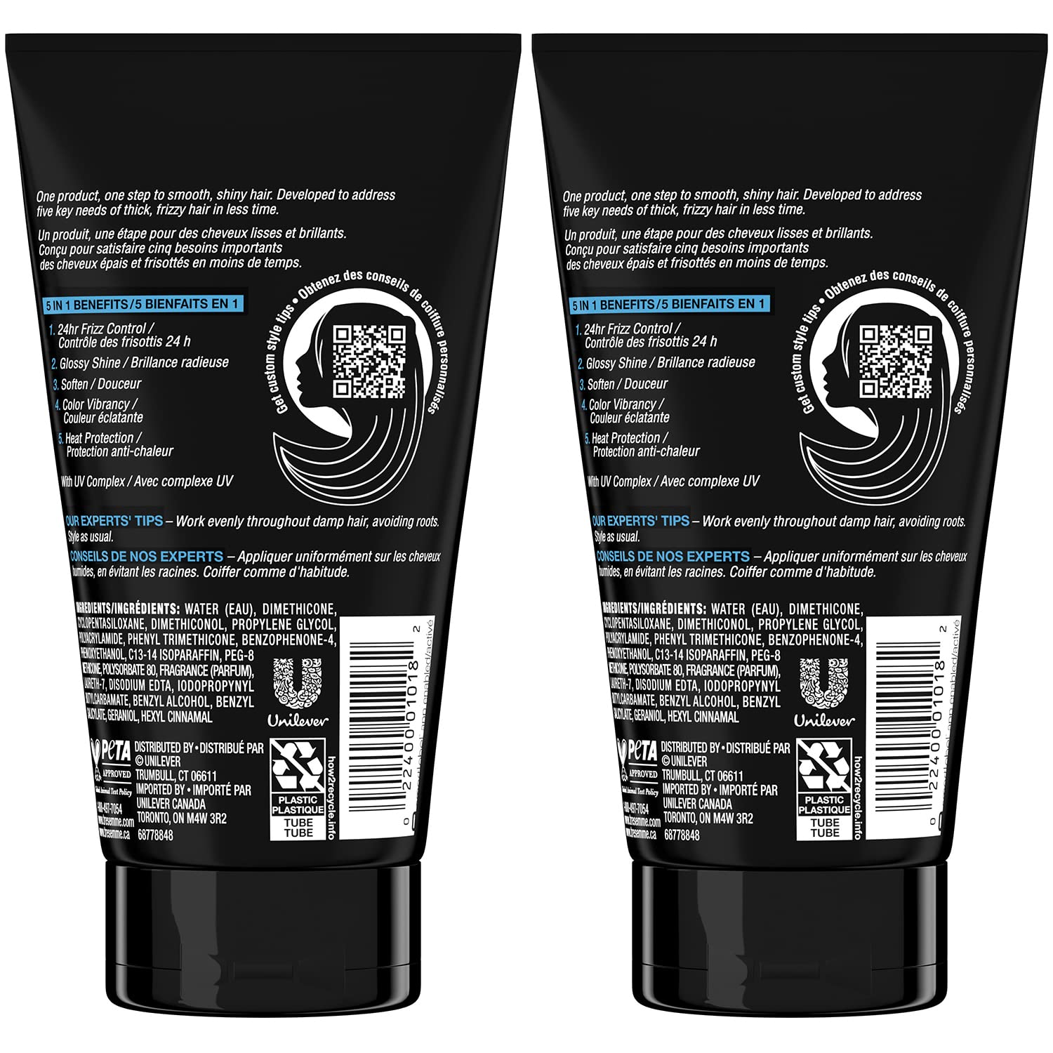 Foto 4 pulgar | Crema Suavizante Para El Cabello Tresemmé One Step Smooth 5 En 1 150 Ml X2 - Venta Internacional.