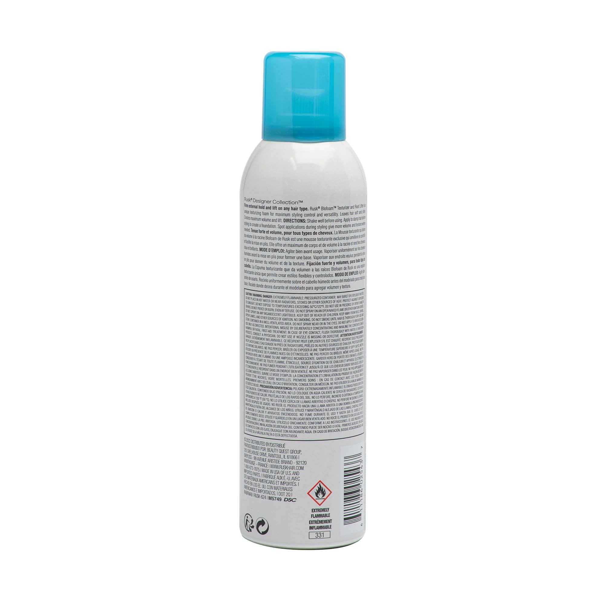 Foto 2 | Levantador De Textura Y Raíces Rusk Designer Blofoam 250 Ml - Venta Internacional.