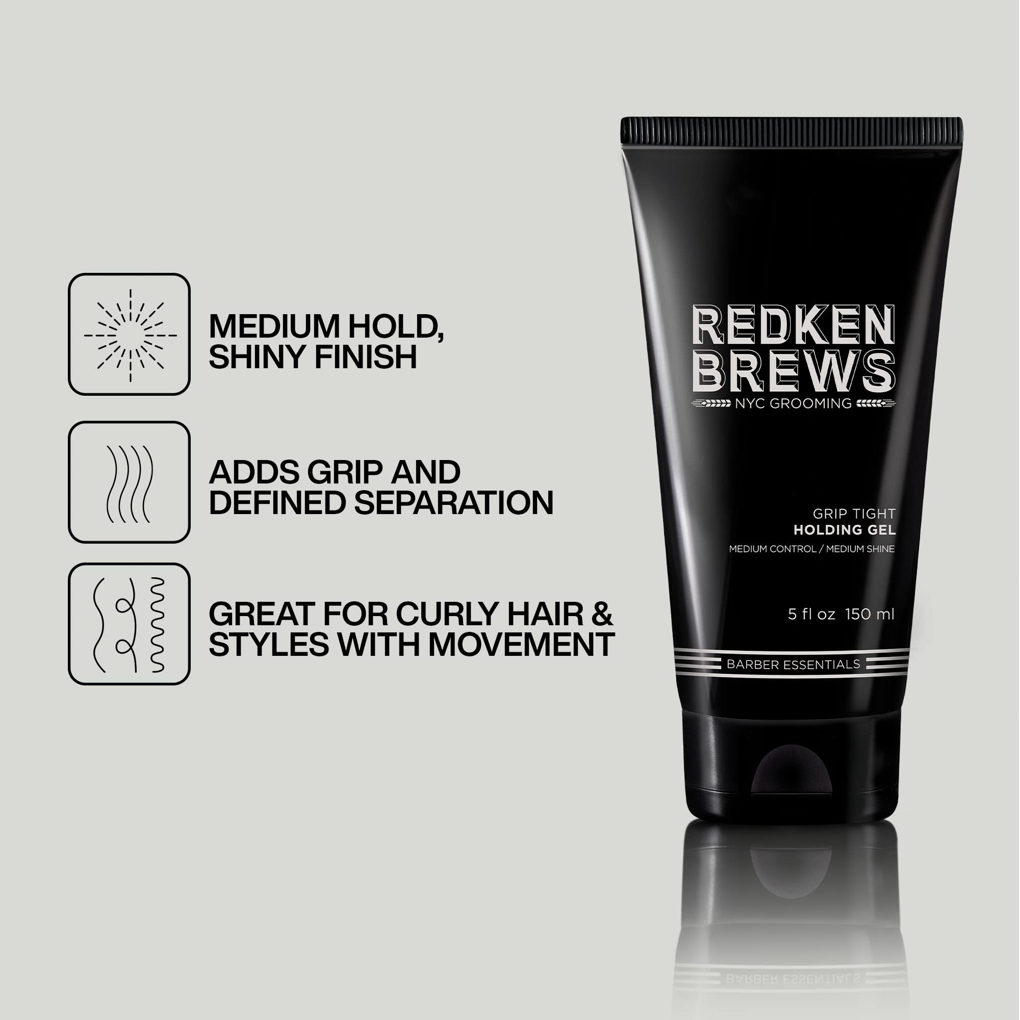 Foto 4 pulgar | Gel Capilar Redken Brews Holding Gel Para Hombre, De Fijación Media, 150 Ml - Venta Internacional.