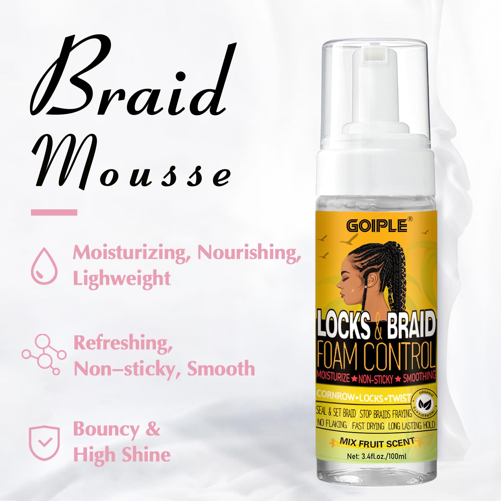 Foto 5 pulgar | Kit De Cuidado Capilar Goiple Extra Hold Braid Mousse & Gel Con Aceite - Venta Internacional.