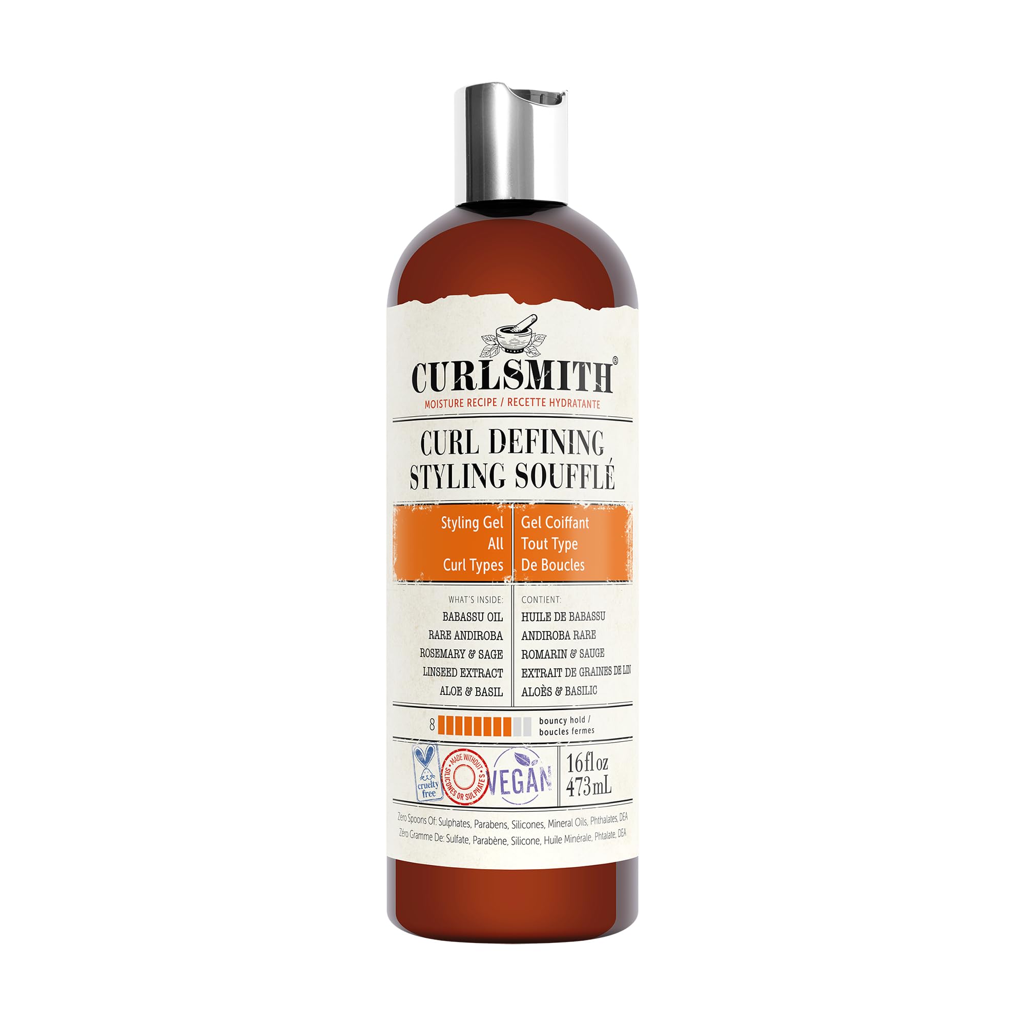 Gel De Peinado Curlsmith Curl Defining Soufflé Medium Hold, 480 Ml - Venta Internacional.