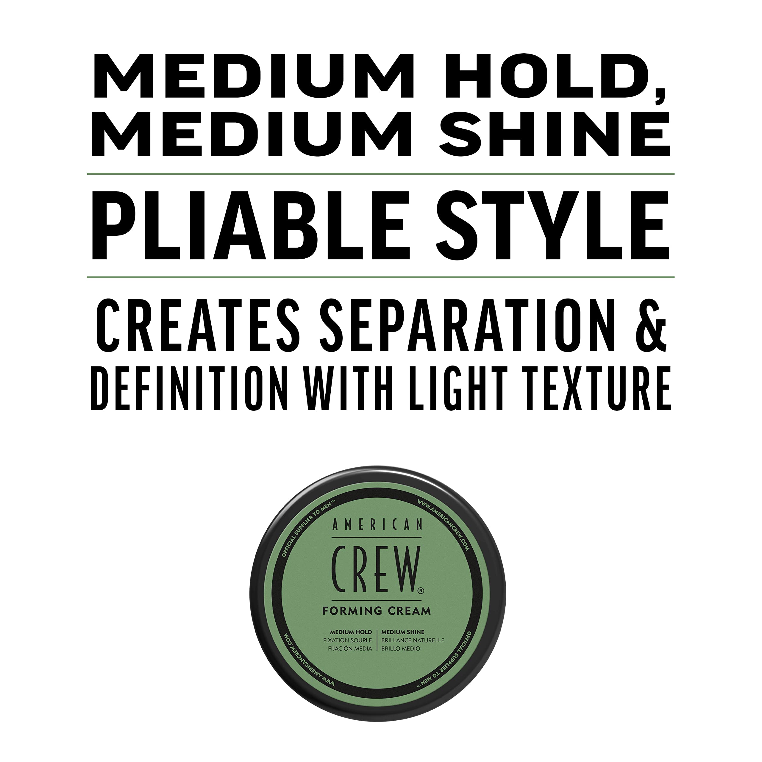 Foto 4 | Crema Formadora De Cabello American Crew Medium Hold & Shine 90 Ml - Venta Internacional.