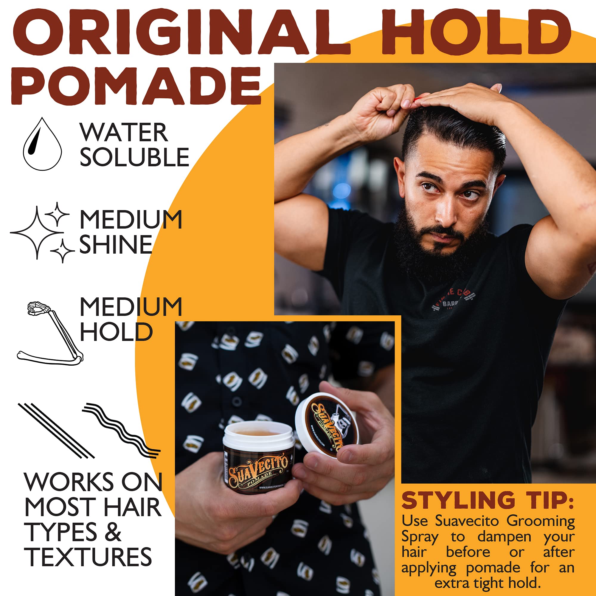 Foto 5 pulgar | Gel Para El Cabello Suavecito Pomade Original Hold 150 Ml Para Hombre - Venta Internacional.