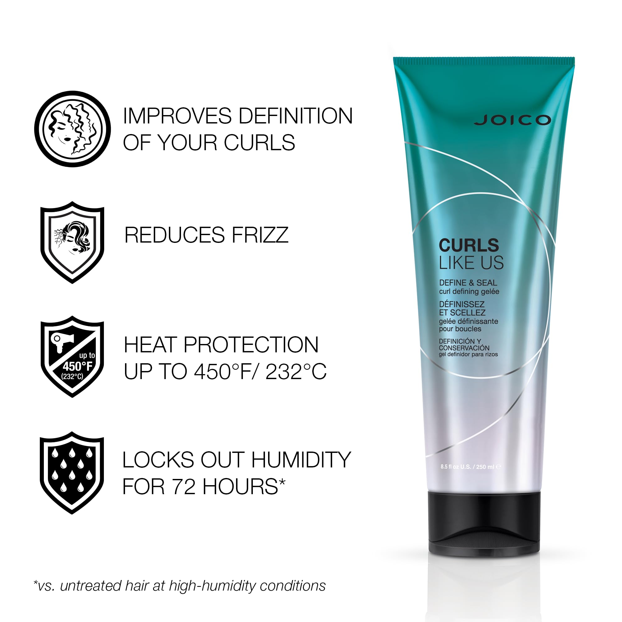 Foto 5 pulgar | Gelee Para Definir Rizos Joico Curls Like Us Define & Seal, 250 Ml - Venta Internacional.