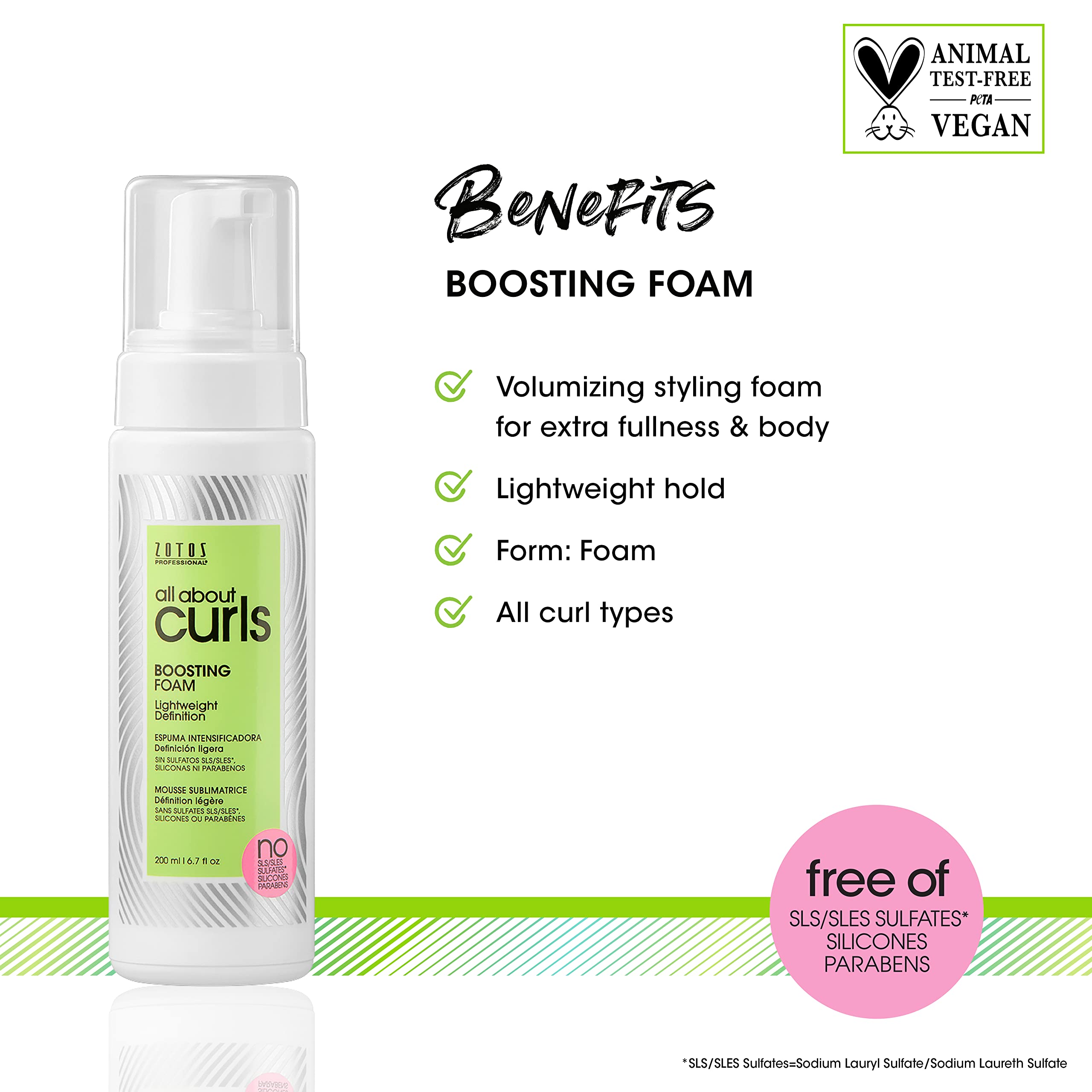 Foto 4 pulgar | Espuma Potenciadora All About Curls, Ligera, 200 Ml, Para Cabello Rizado - Venta Internacional.