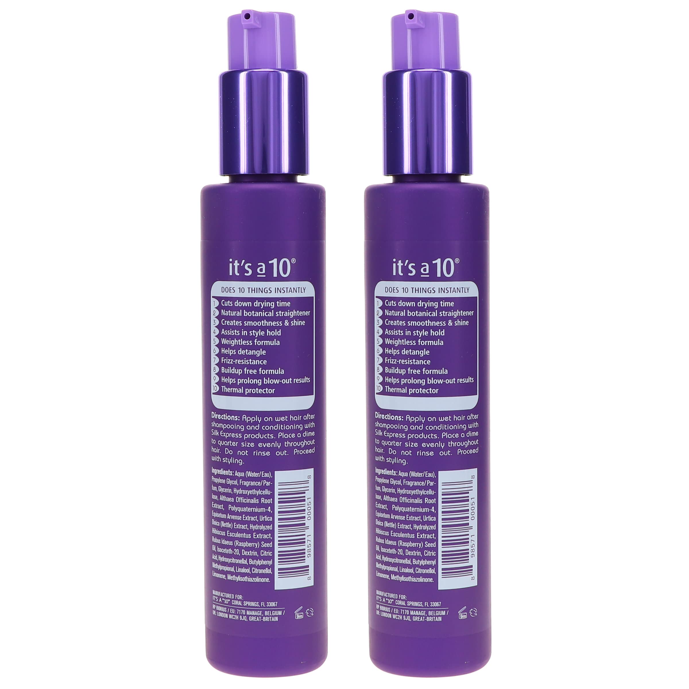 Foto 5 pulgar | Bálsamo Suavizante Haircare It's A 10 Silk Express Miracle Silk, 150 Ml (paquete De 2) - Venta Internacional.