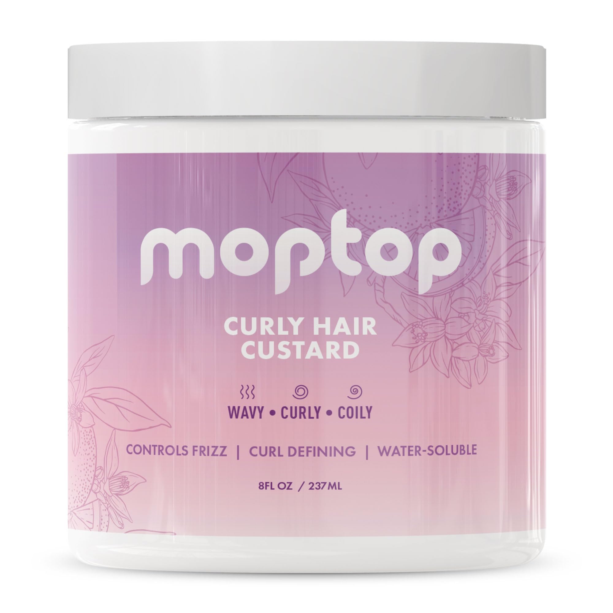 Gel Para El Cabello Moptop, Crema Pastelera Para Cabello Rizado, 240 Ml, Antiencrespamiento - Venta Internacional. $989