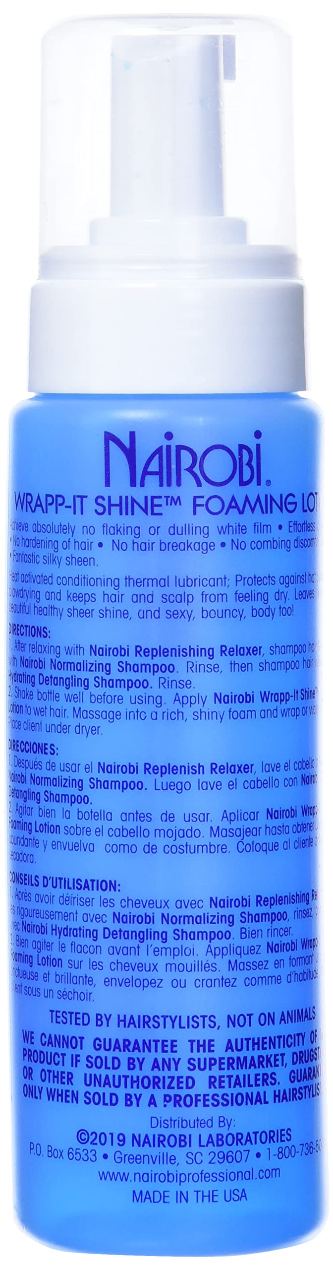 Foto 2 | Loción Espumosa Nairobi Wrapp-it Shine, 2 Unidades - Venta Internacional.