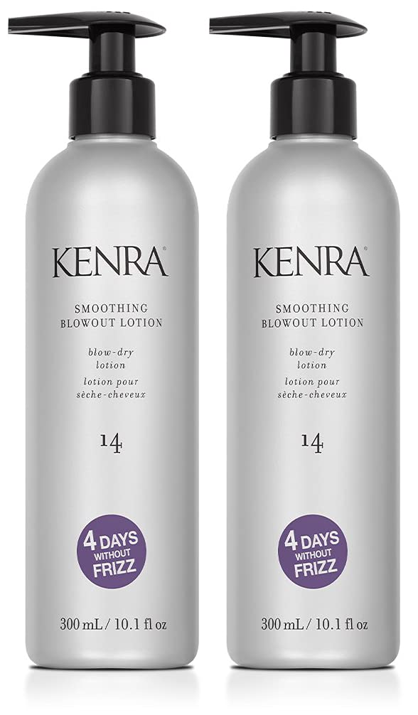 Loción Blowout para Cabello Seco Kenra Smoothing 14 - 2 Botes de 300 ml C/U - Venta Internacional