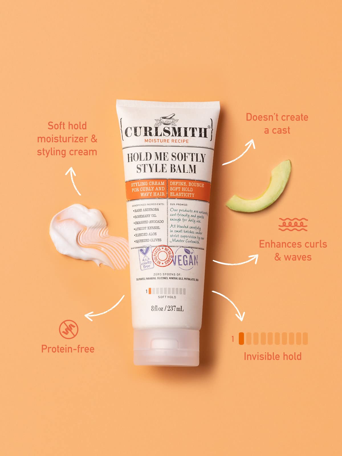 Foto 4 pulgar | Crema Para Peinar Curlsmith Hold Me Softly Style Balm 60 Ml - Venta Internacional.