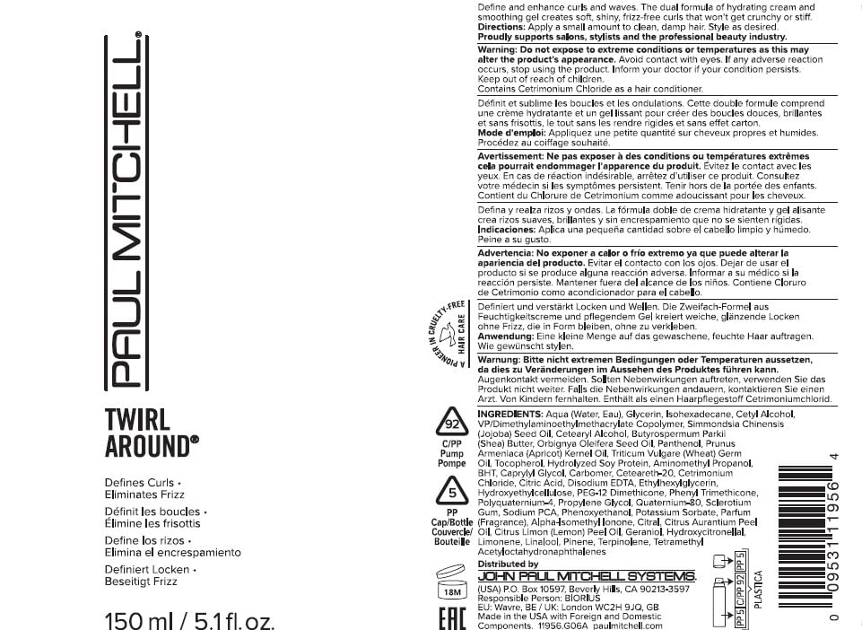 Foto 7 | Crema-gel Para Peinar Paul Mitchell Twirl Around 150 Ml - Venta Internacional.