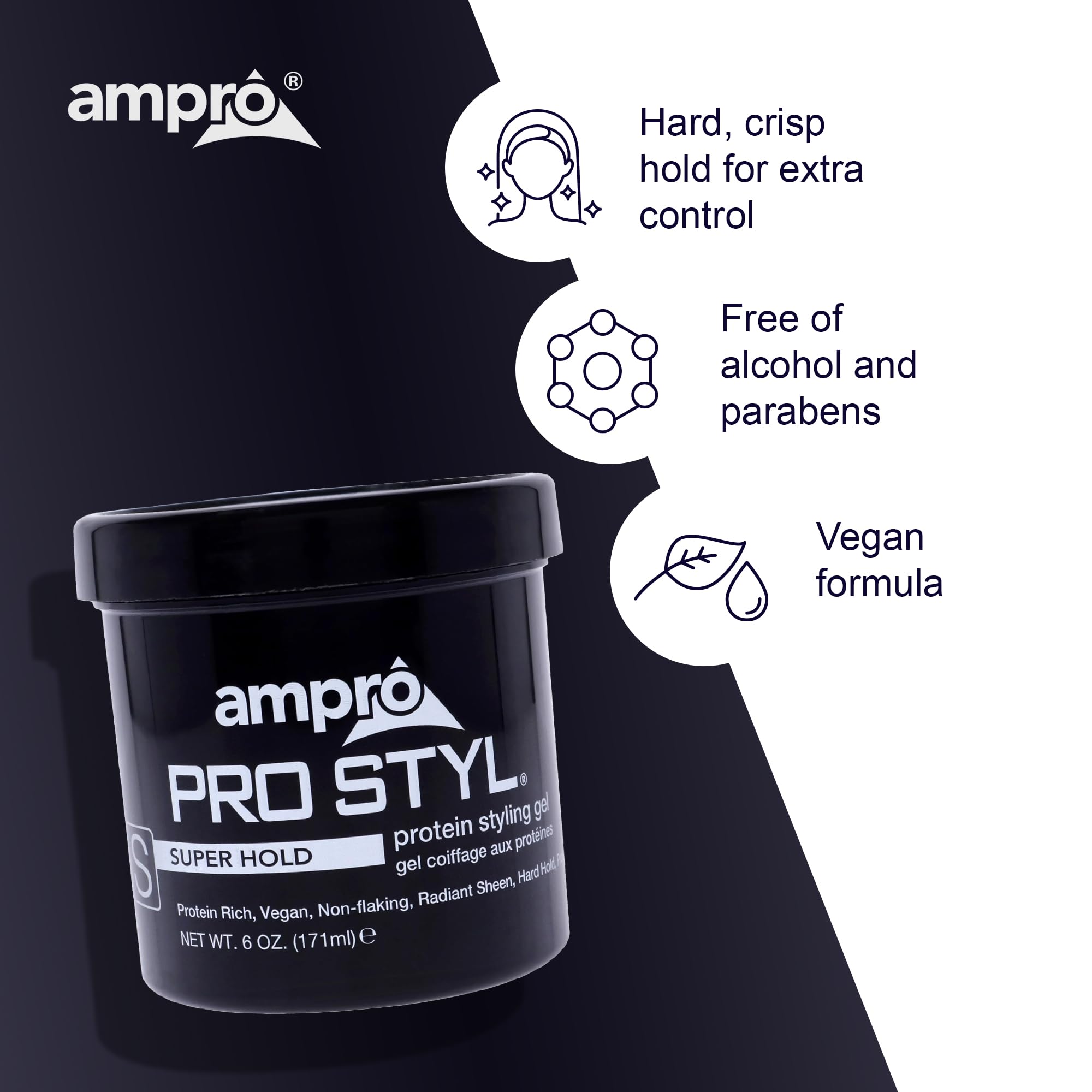 Foto 6 pulgar | Gel De Peinado Ampro Pro Styl Super Hold 180 Ml - Venta Internacional.