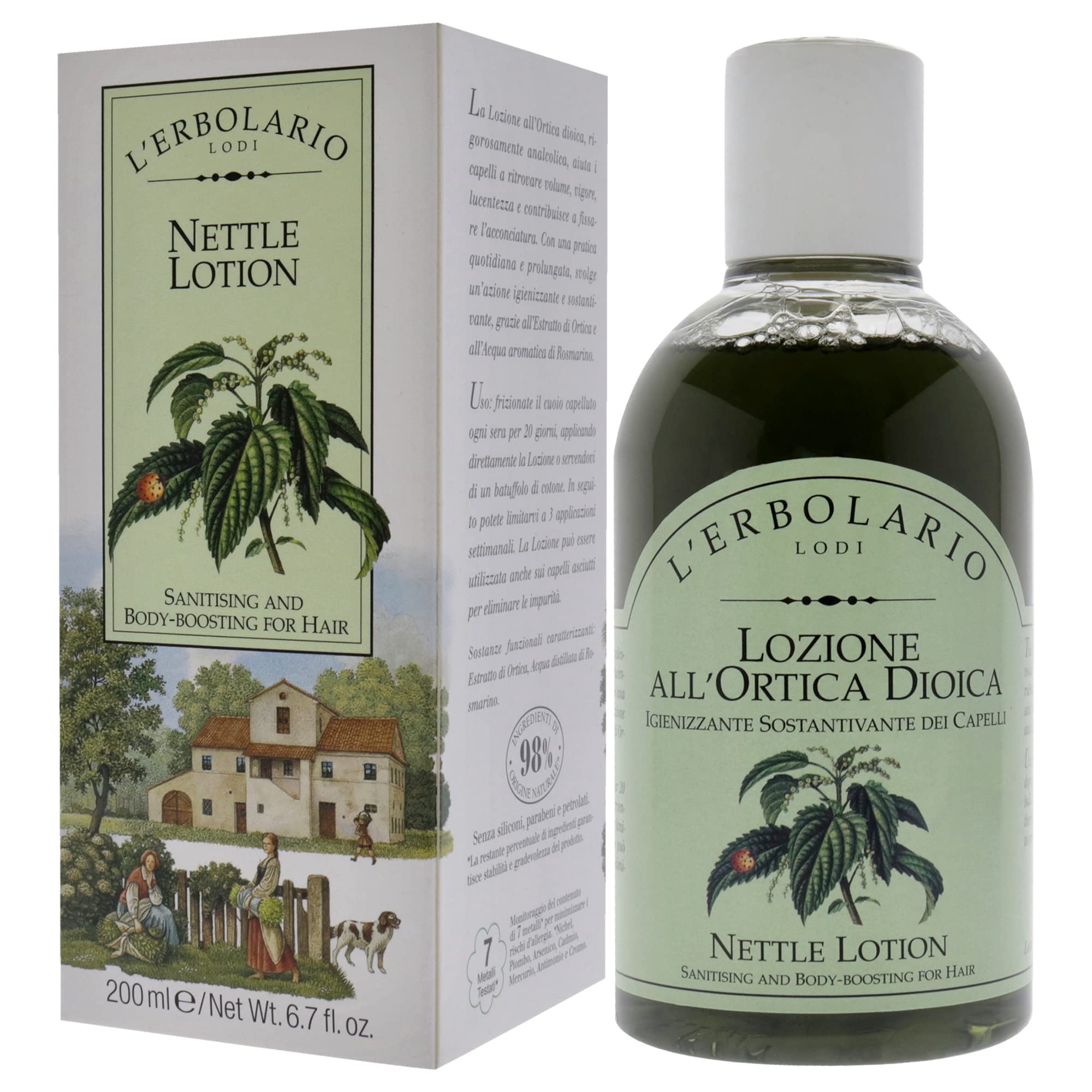 Foto 5 pulgar | Loción L'erbolario Nettle Unisex 200 Ml - Venta Internacional.