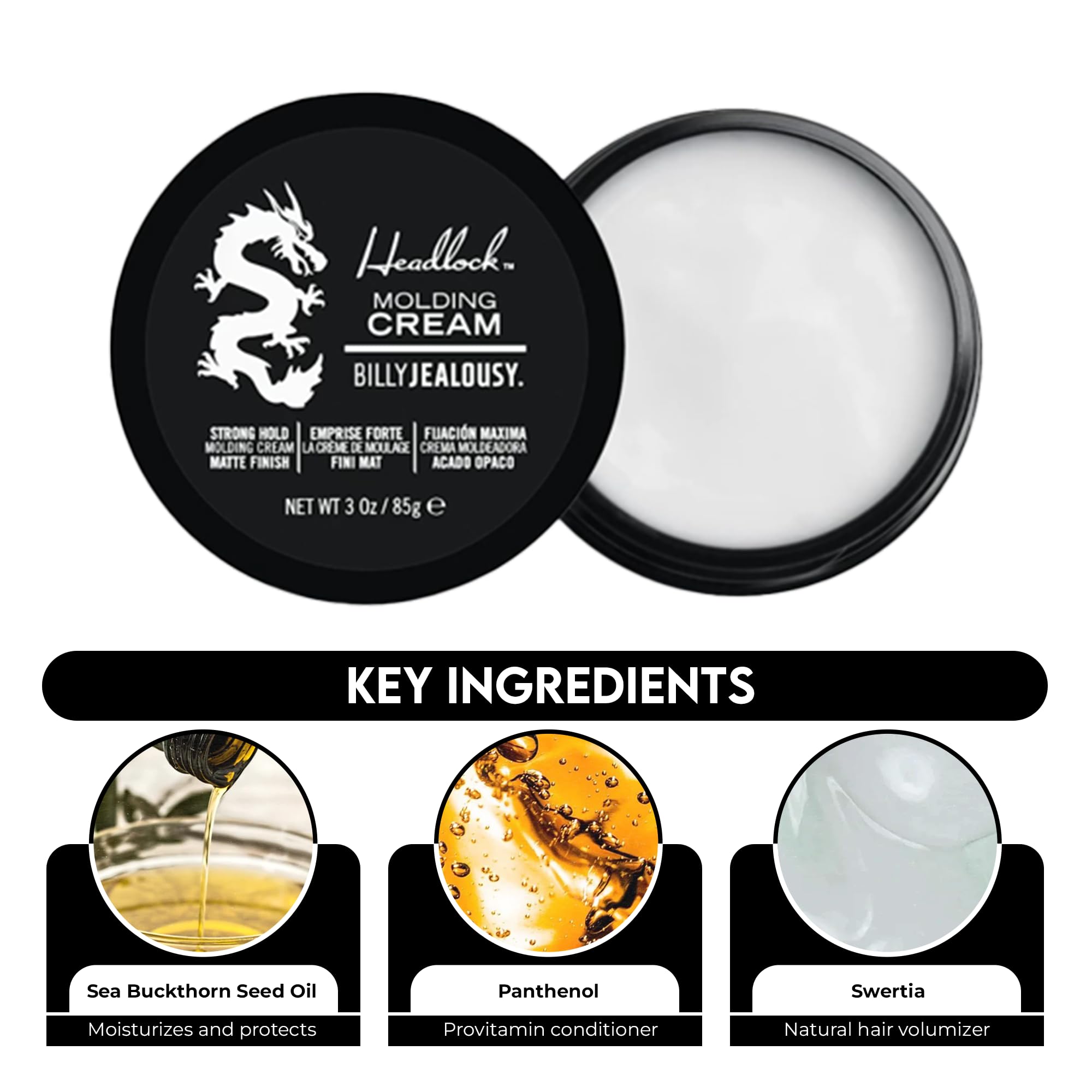 Foto 5 pulgar | Crema Para Peinar Billy Jealousy Headlock Para Hombre, 90 Ml - Venta Internacional.
