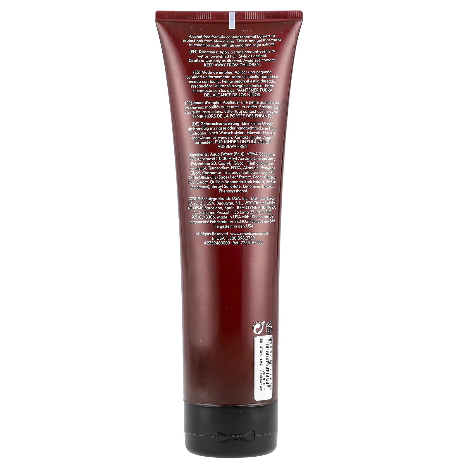Foto 3 pulgar | Gel American Crew Light Hold 250 Ml - Venta Internacional.