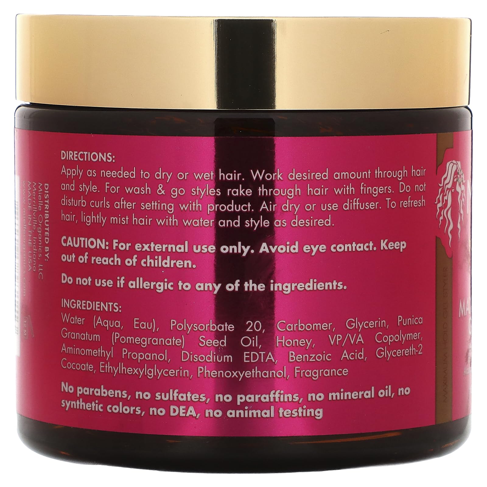 Foto 2 | Gel Styler Mielle Mezcla de Granada Y Miel De Máxima Fijación - Venta Internacional