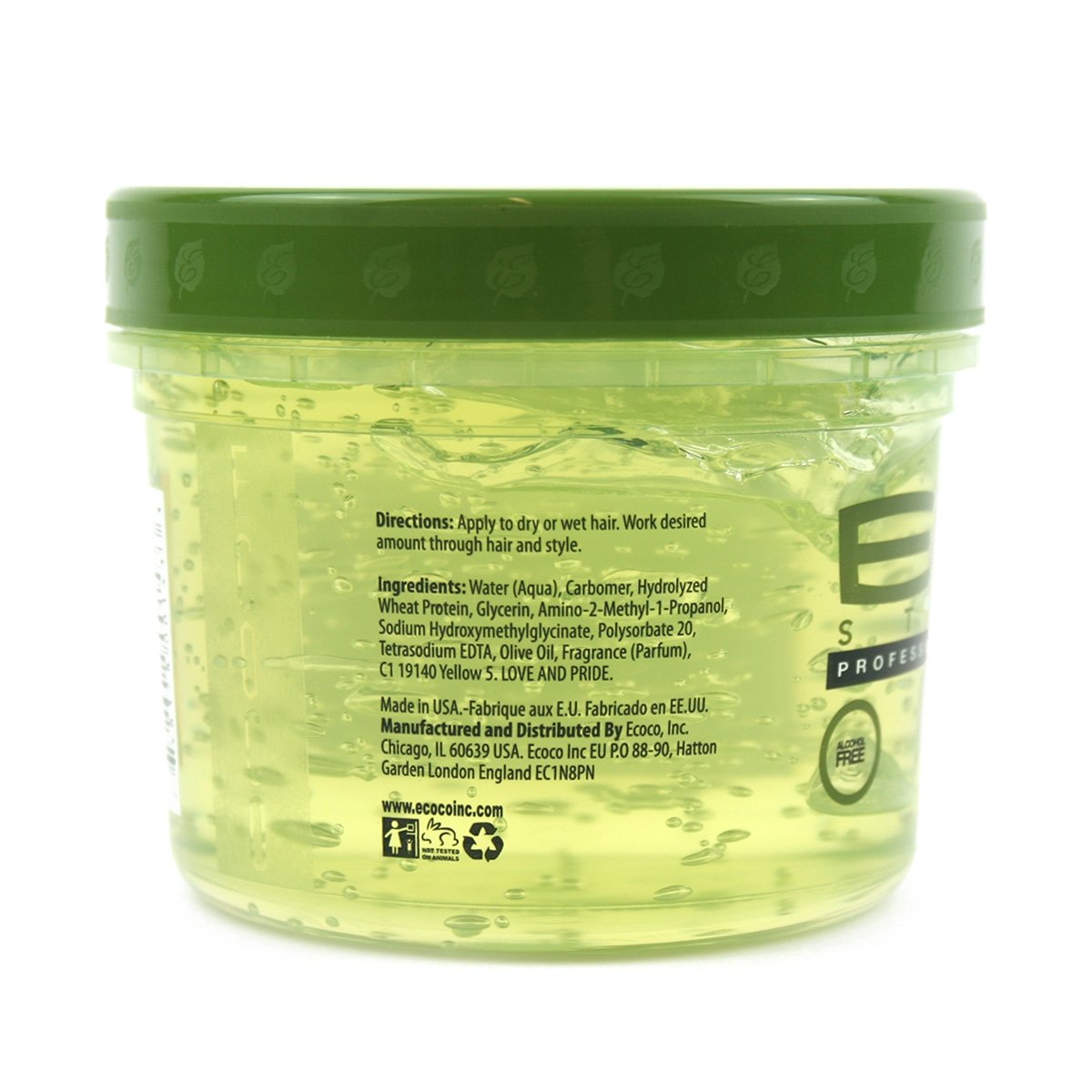 Foto 4 pulgar | Gel De Peinado Ecco Eco Styler, Aceite De Oliva, 355 Ml - Venta Internacional.