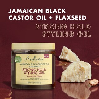 Foto 2 | Gel De Peinado Sheamoisture Strong Hold, 450 Ml, Aceite De Ricino Negro Jamaicano - Venta Internacional.