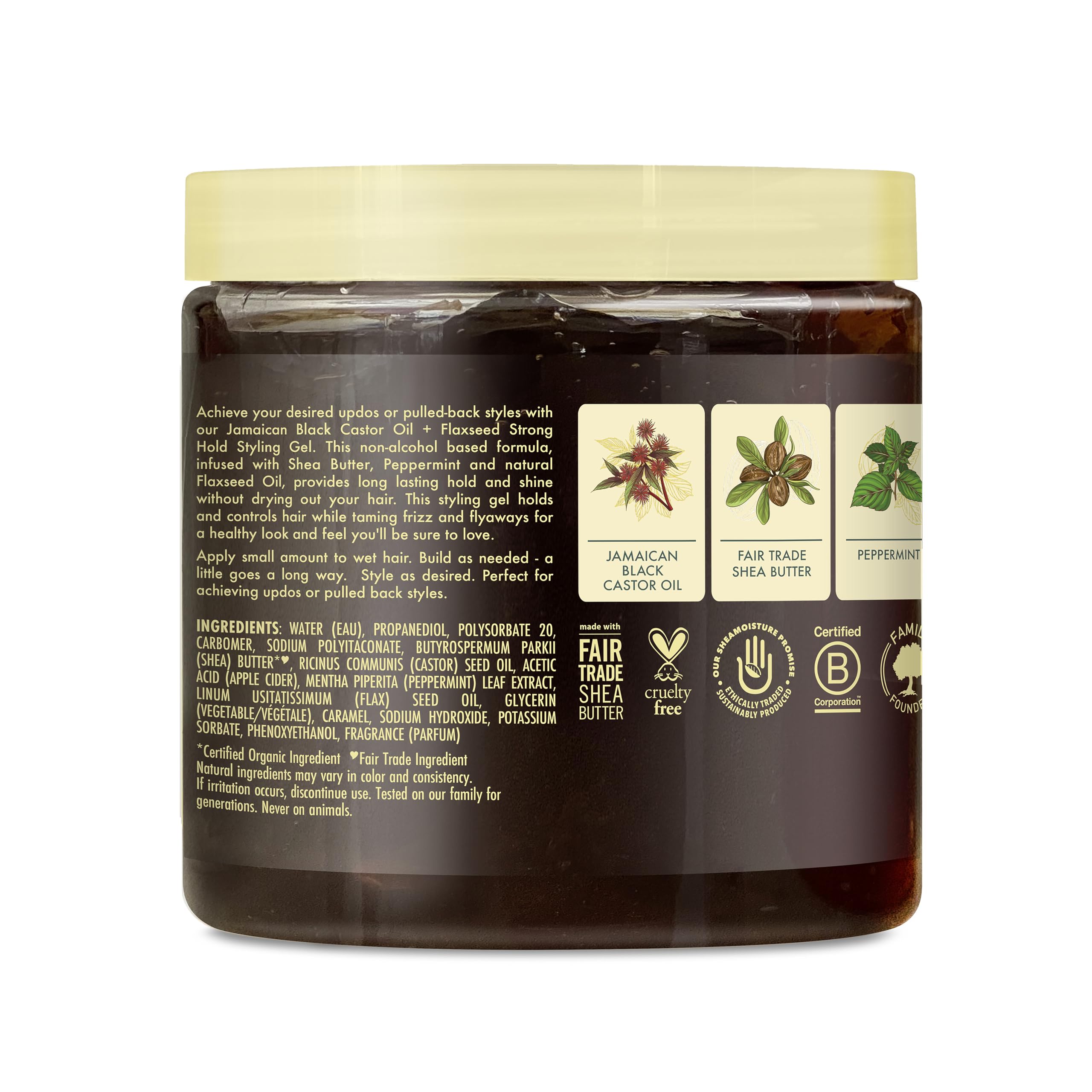 Foto 7 pulgar | Gel De Peinado Sheamoisture Strong Hold, 450 Ml, Aceite De Ricino Negro Jamaicano - Venta Internacional.