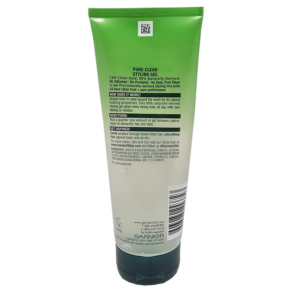 Foto 4 pulgar | Gel De Peinado Garnier Fructis Style Pure Clean 600 Ml (paquete De 3) - Venta Internacional.