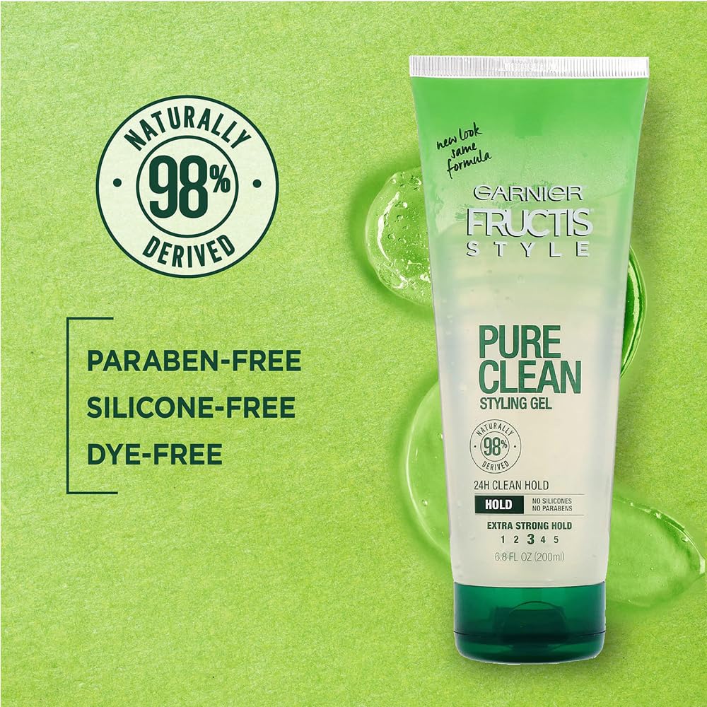 Foto 8 pulgar | Gel De Peinado Garnier Fructis Style Pure Clean 600 Ml (paquete De 3) - Venta Internacional.