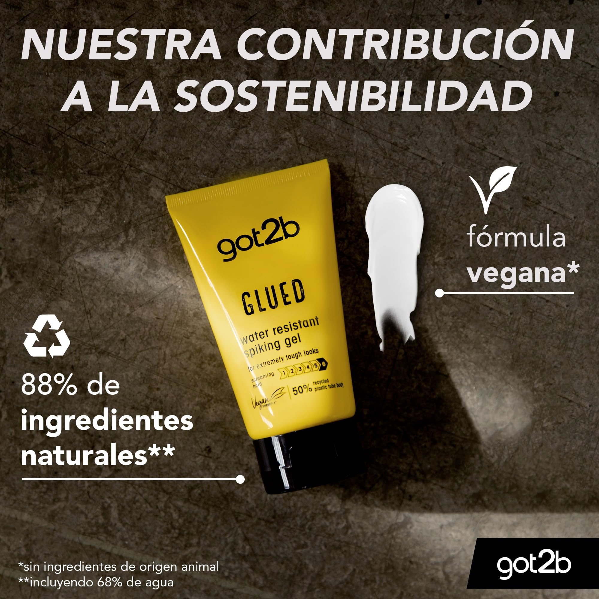 Foto 4 pulgar | Gel Para El Cabello Got2b Schwarzkopf, Pegamento Para Pinchos, 150 Ml - Venta Internacional.