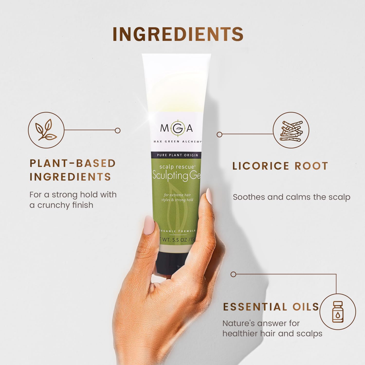 Foto 4 pulgar | Gel Para El Cabello Max Green Alchemy Mga Sculpting, 160 Ml, Fijación Fuerte - Venta Internacional.