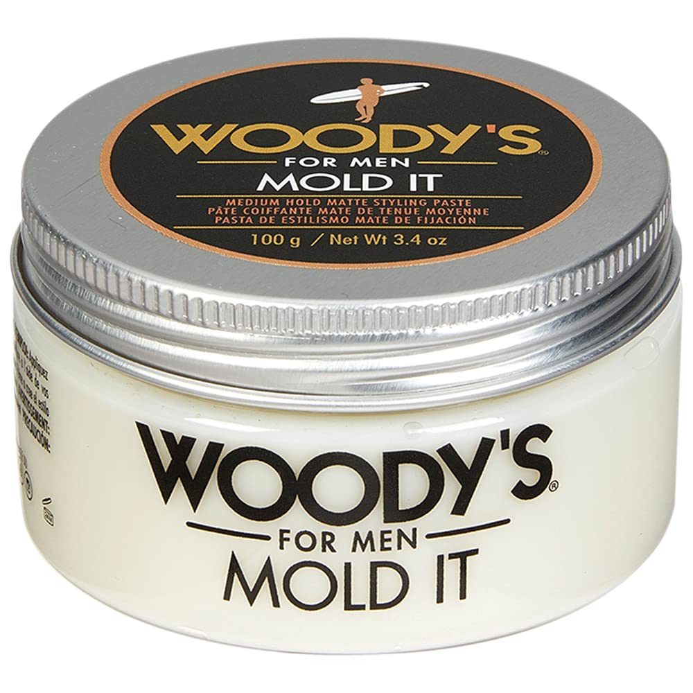 Foto 2 pulgar | Pasta Para Peinar Woody's Mold It Medium Hold Matte Finish 100 Ml - Venta Internacional.