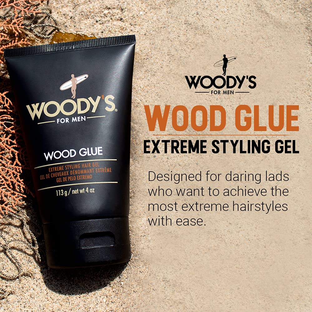 Foto 3 pulgar | Gel De Peinado Woody's Wood Glue Extreme Hold 118 Ml Para Hombre - Venta Internacional.